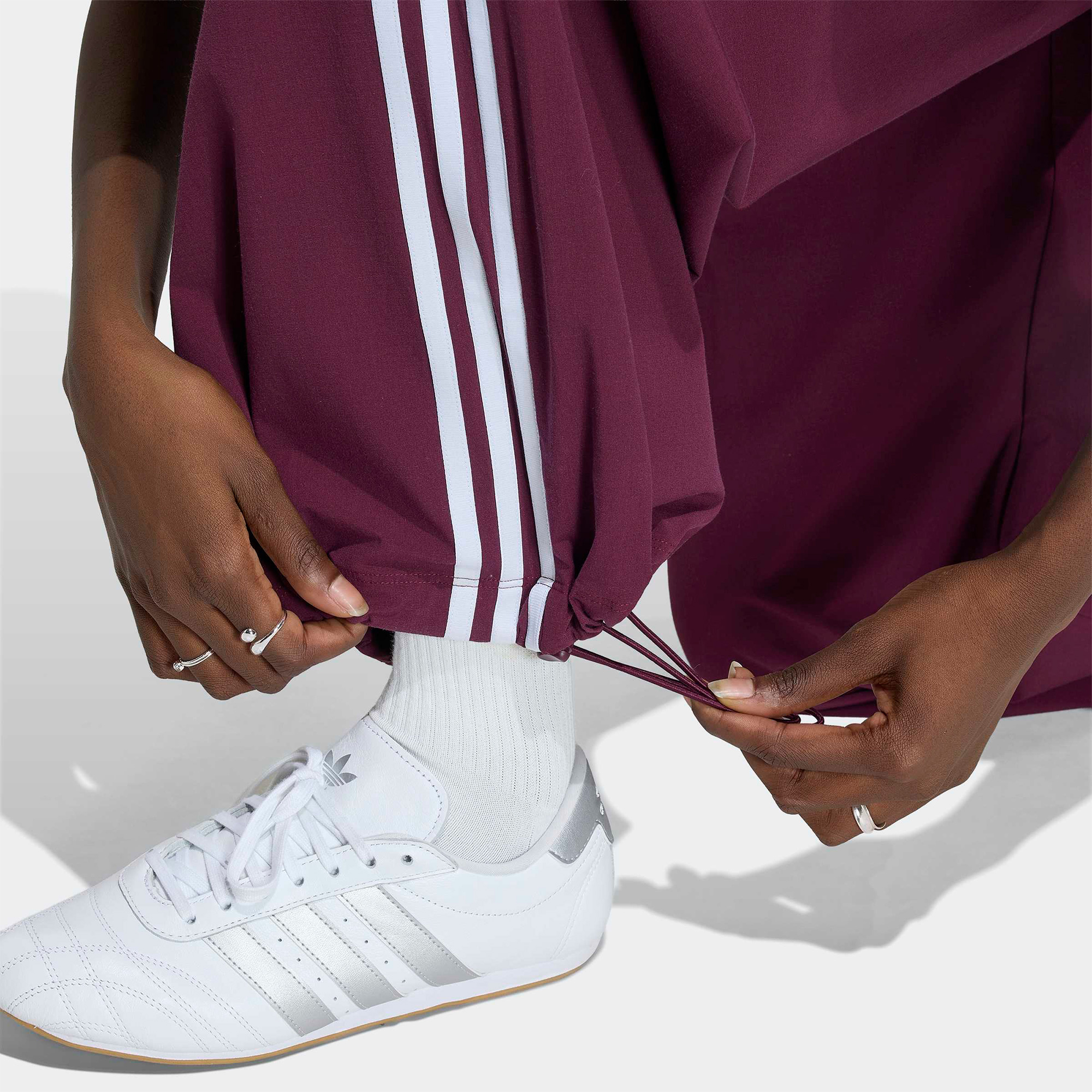 adidas Pleated Tp Kadın Bordo Eşofman Altı