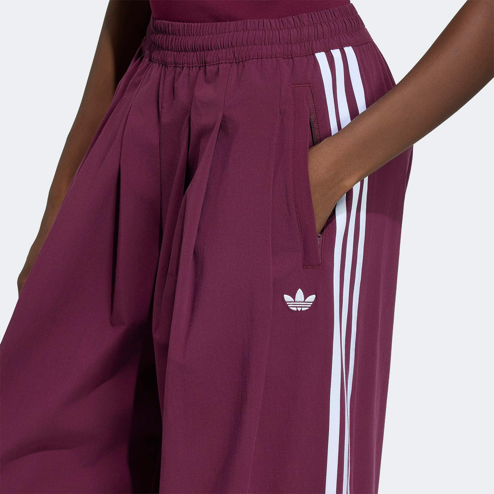 adidas Pleated Tp Kadın Bordo Eşofman Altı