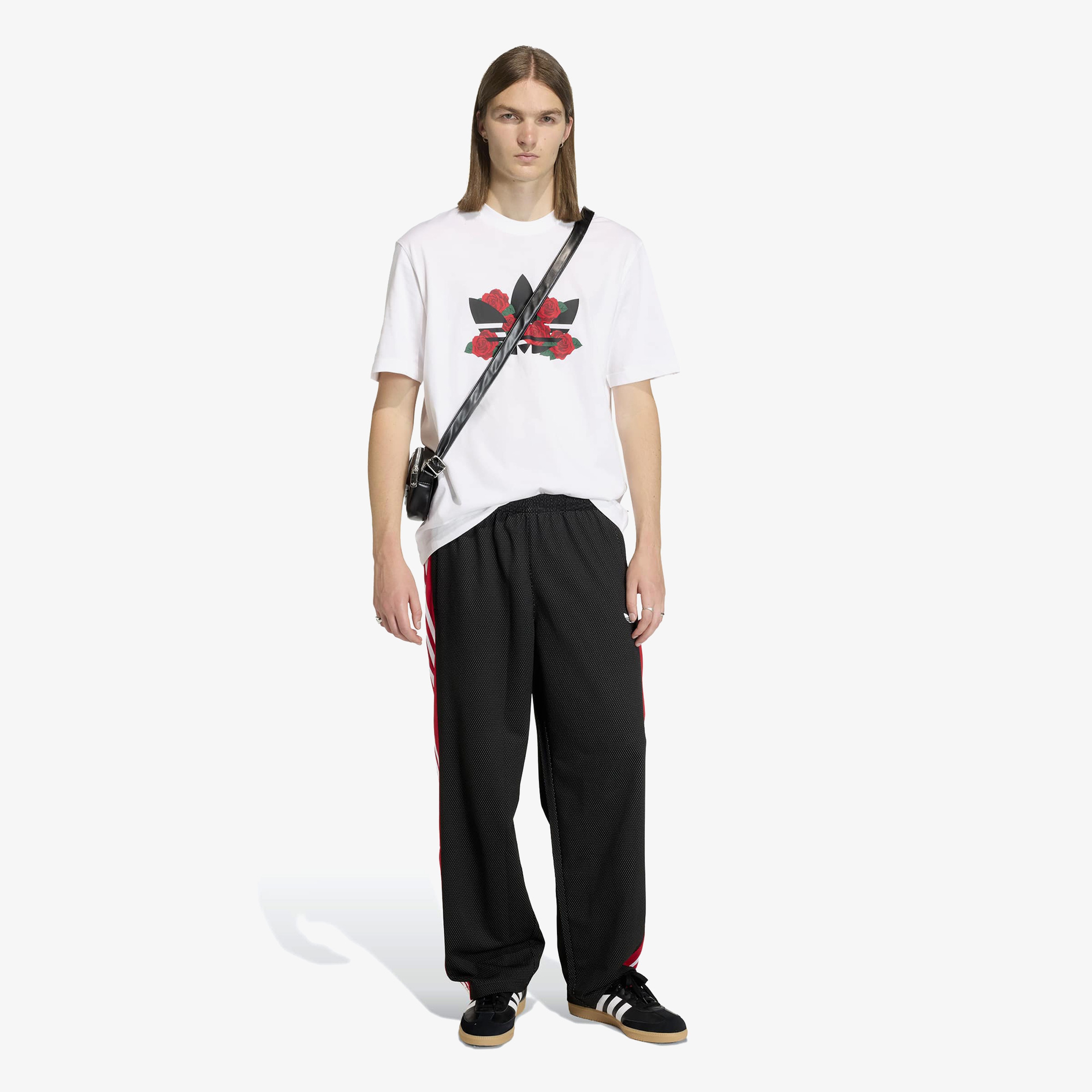 adidas Bol Fileli Erkek Siyah Eşofman Altı
