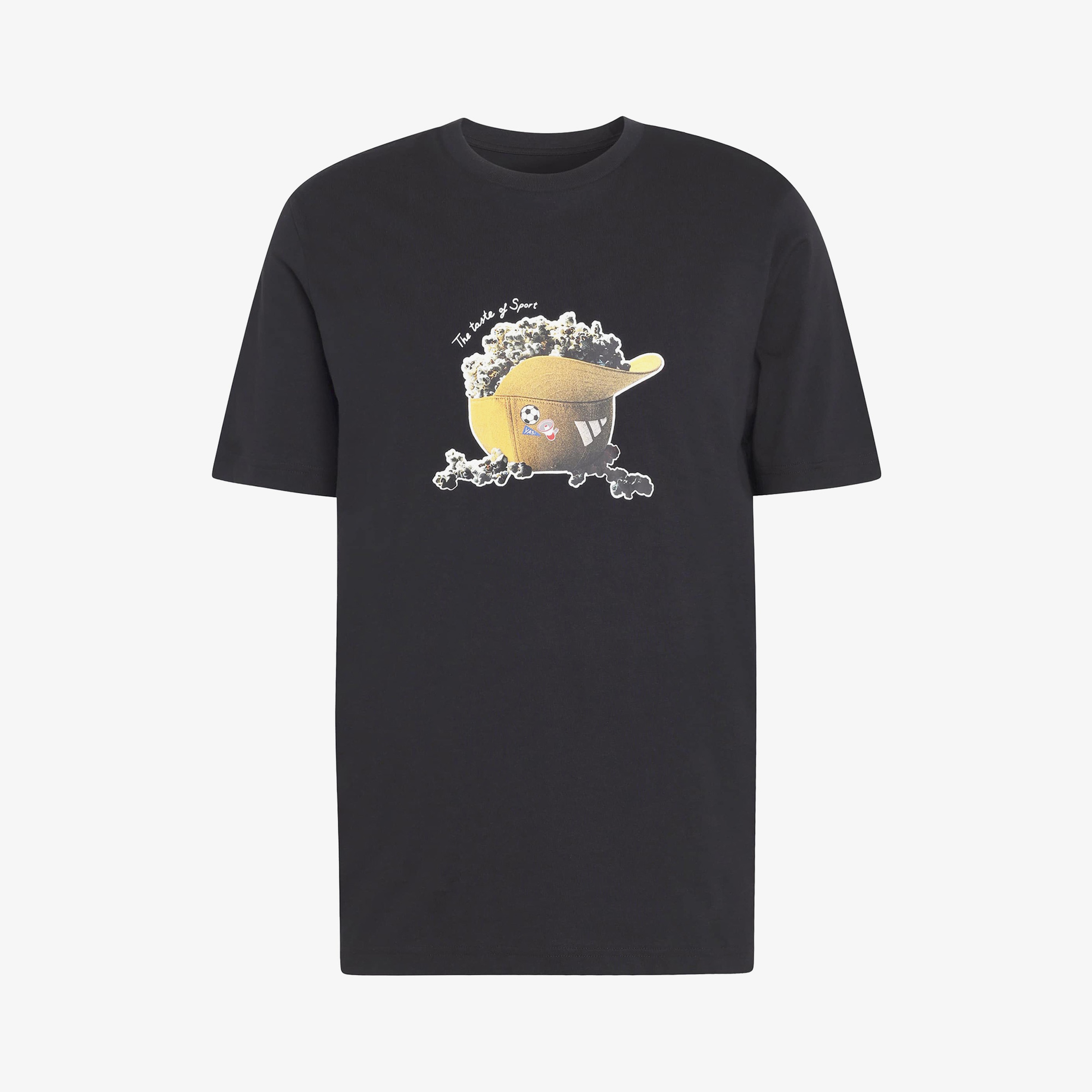 adidas Popcorn Erkek Siyah T-Shirt