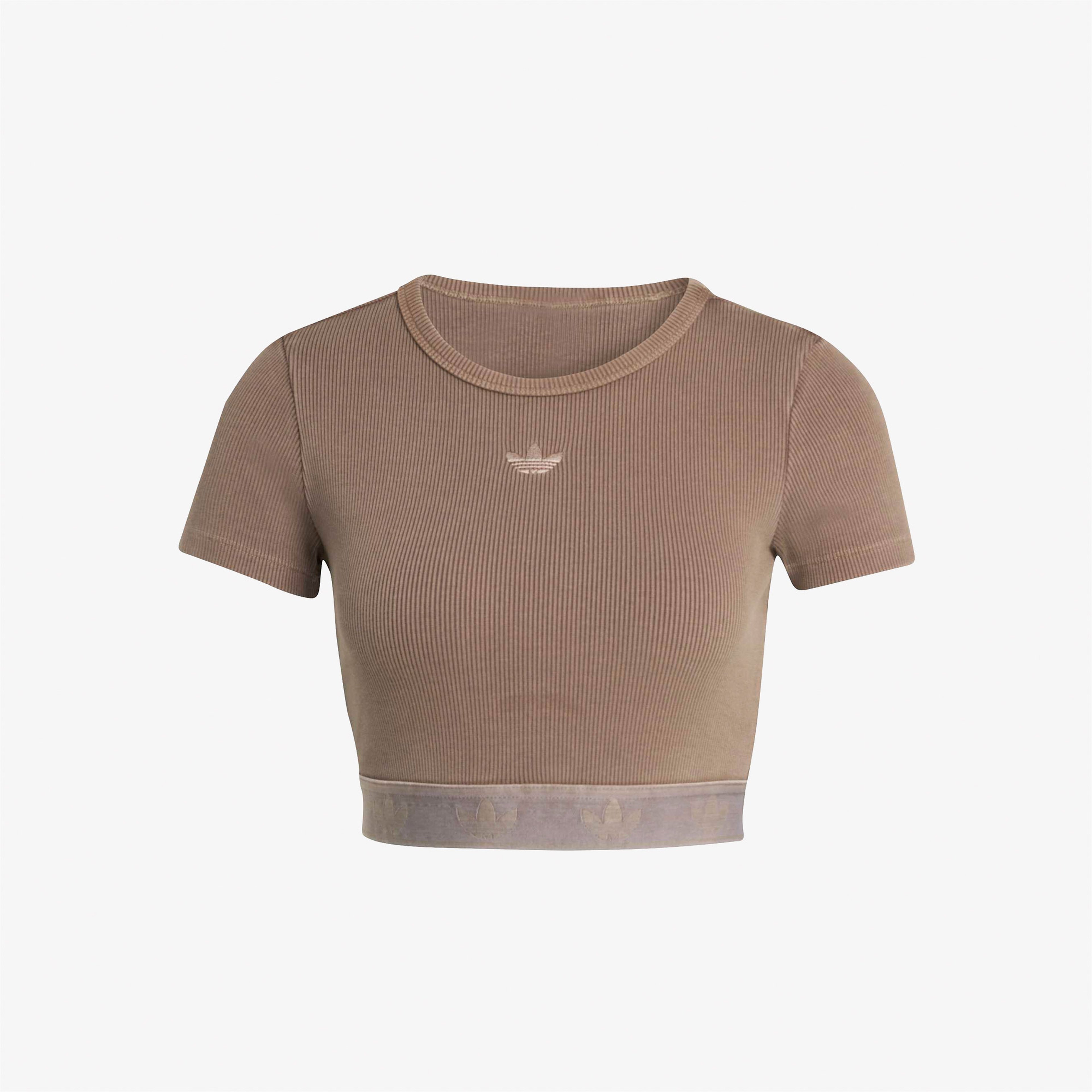 adidas Essential Kadın Kahverengi T-Shirt