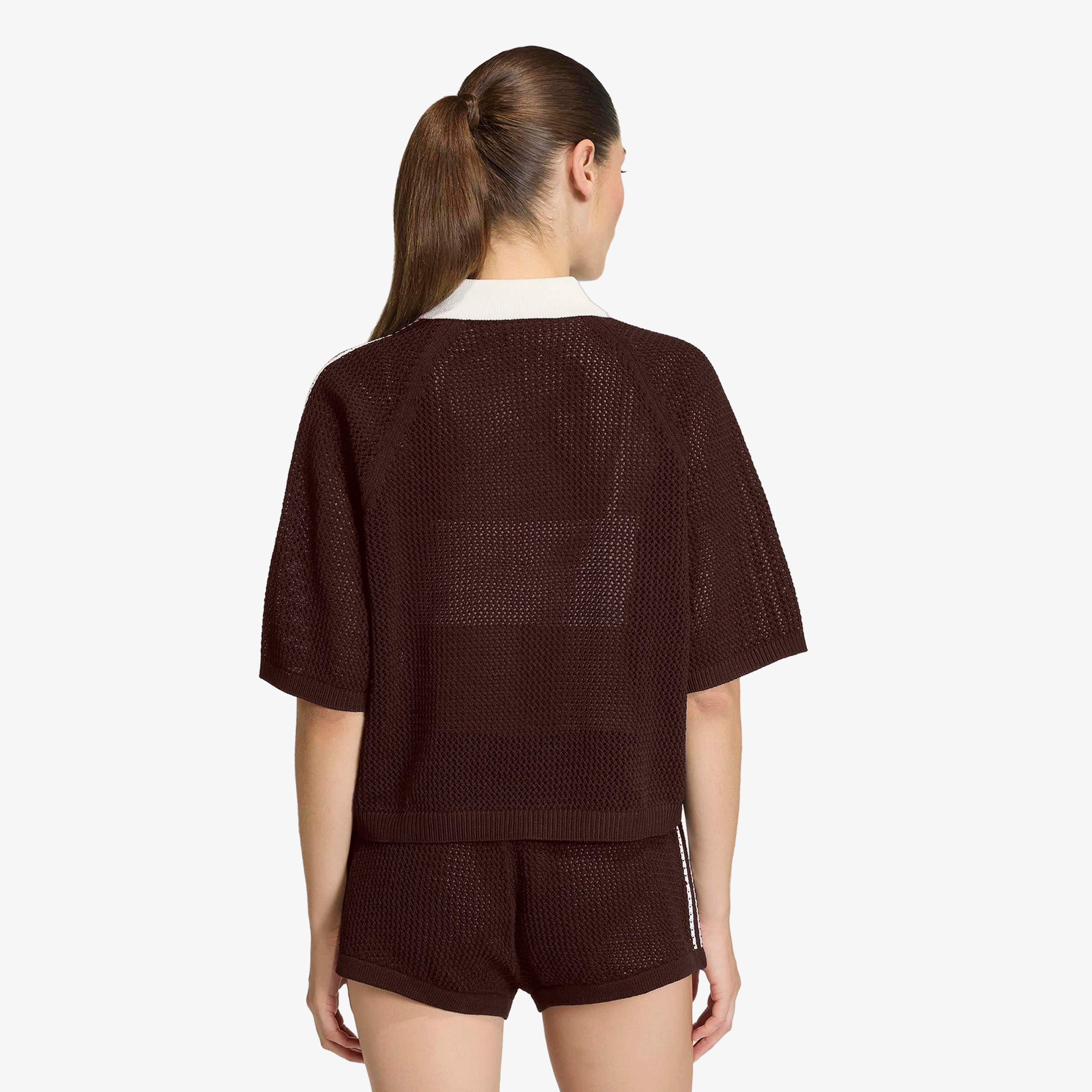 adidas Crochet Kadın Kahverengi Polo