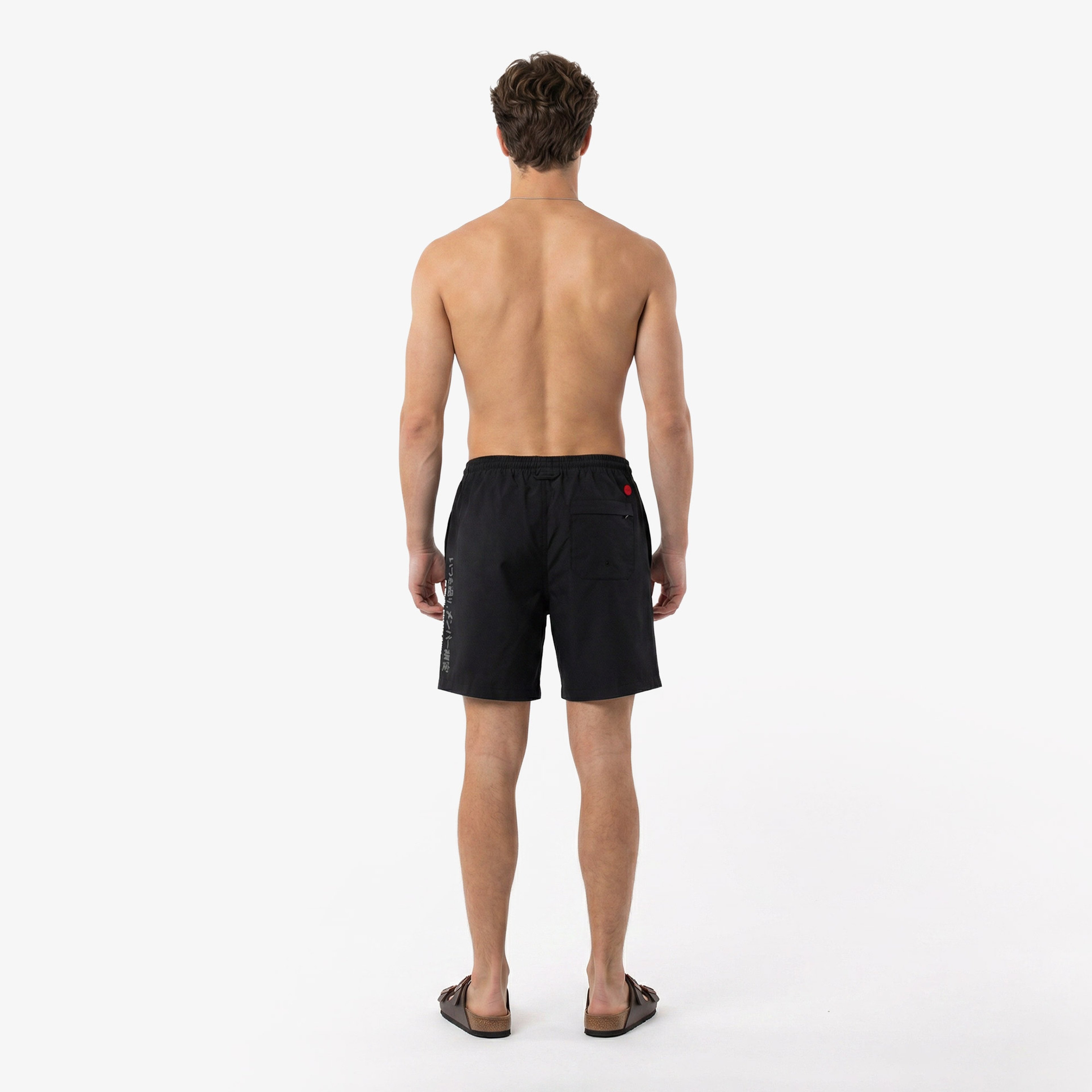 UNITED4 Regular Fit Erkek Siyah Deniz Şortu