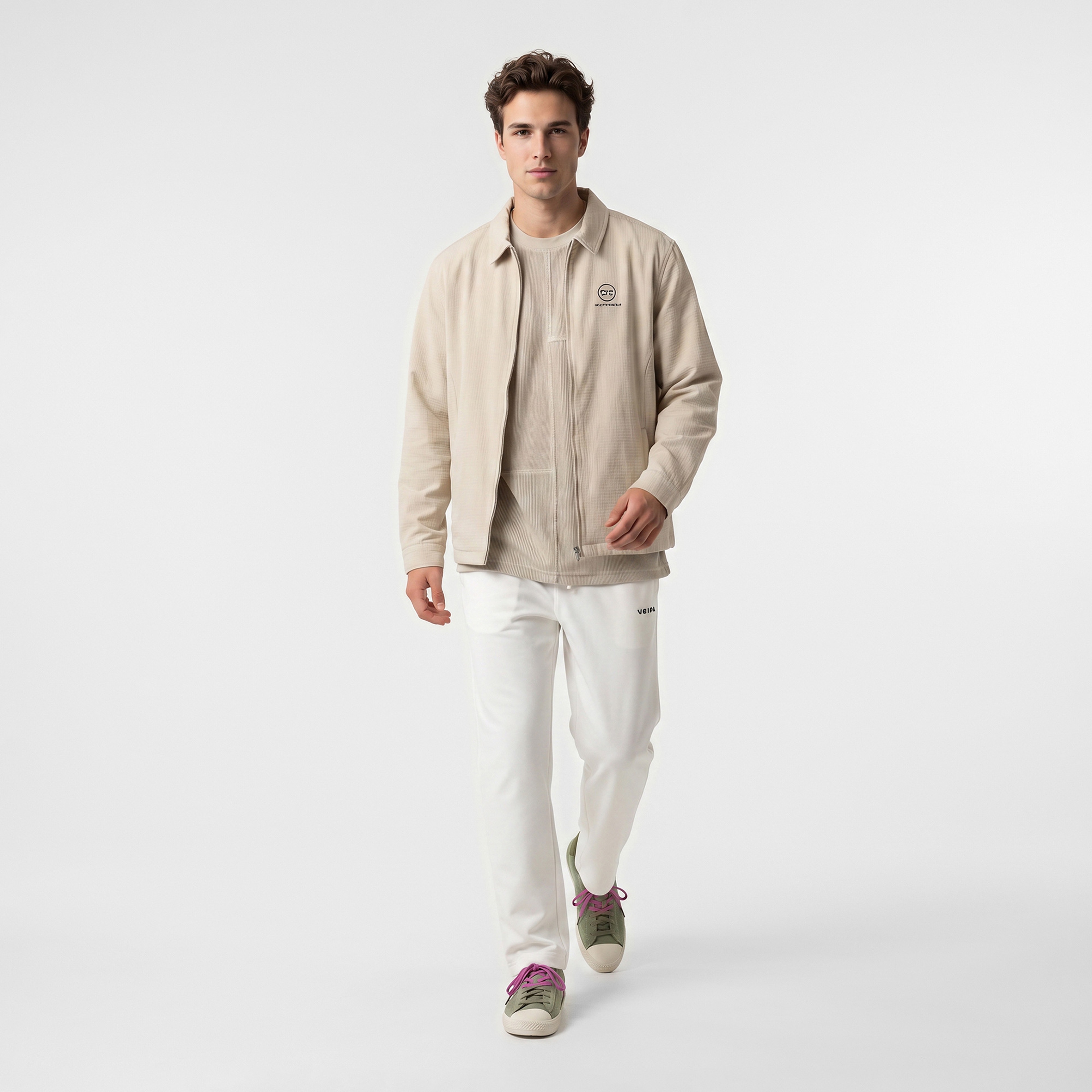 UNITED4 Comfort Fit Erkek Krem Ceket