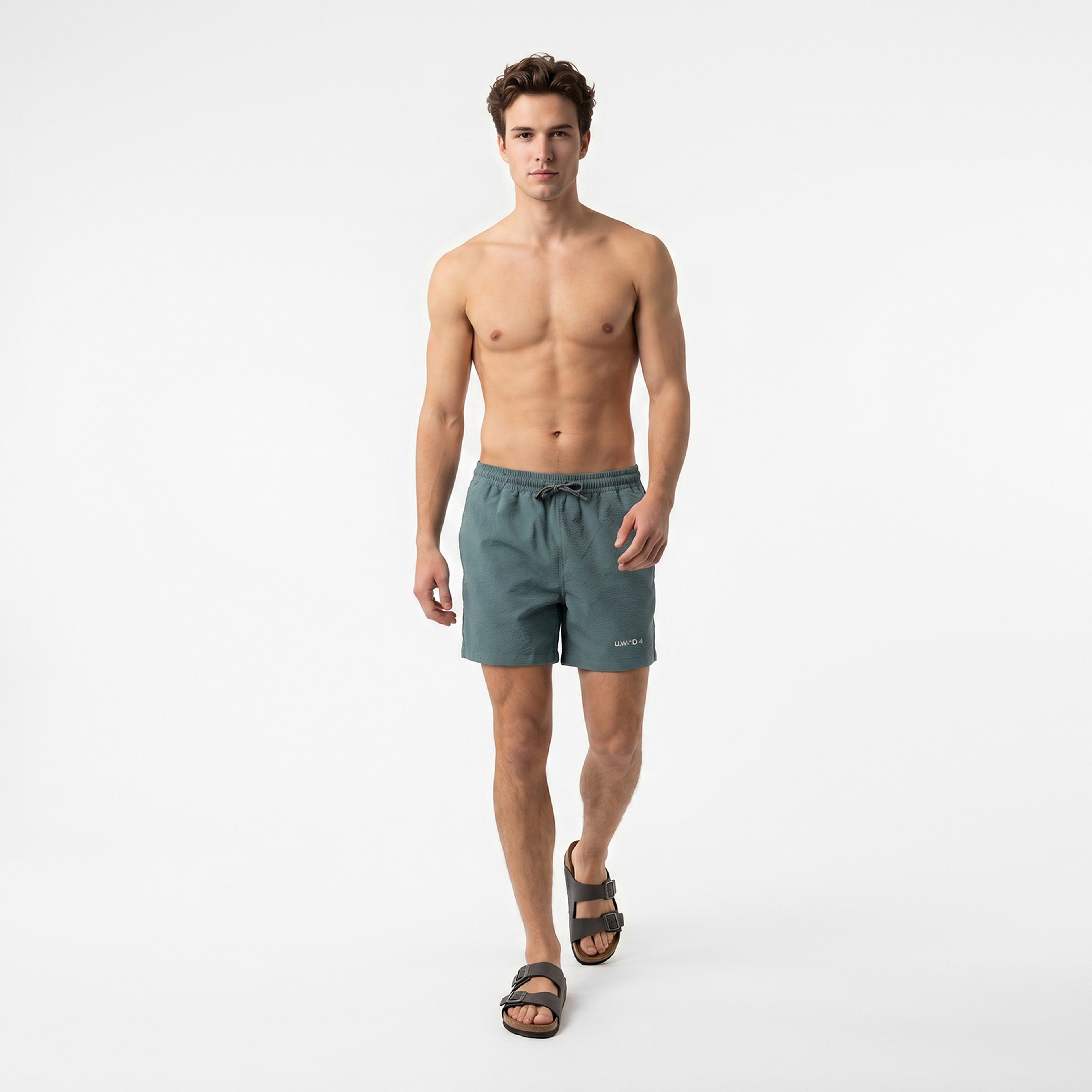 UNITED4 Comfort Fit Erkek Mavi Deniz Şortu