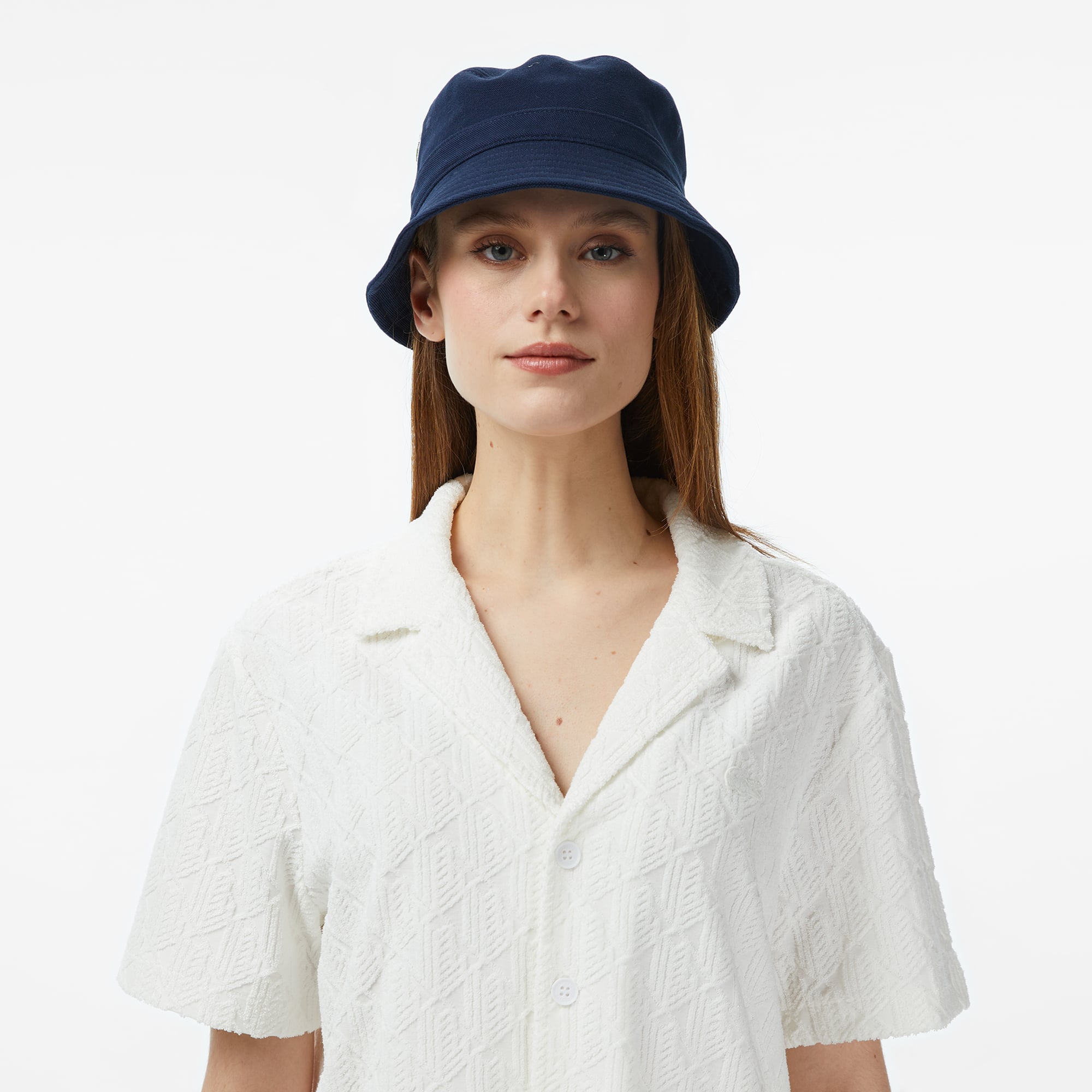 Lacoste Relaxed Fit Kadın Beyaz Gömlek