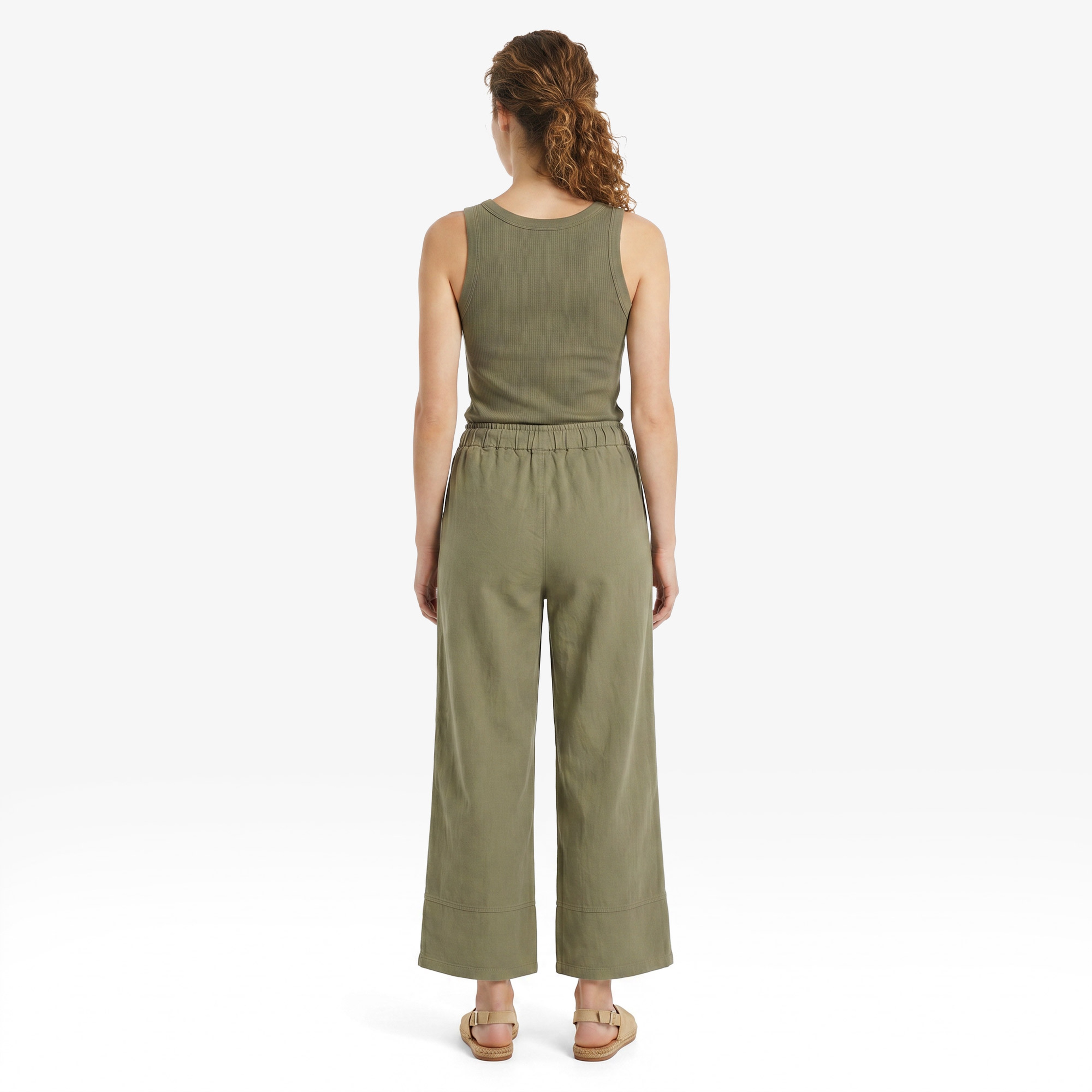 Nautica Kadın Yeşil Regular Fit Pantolon