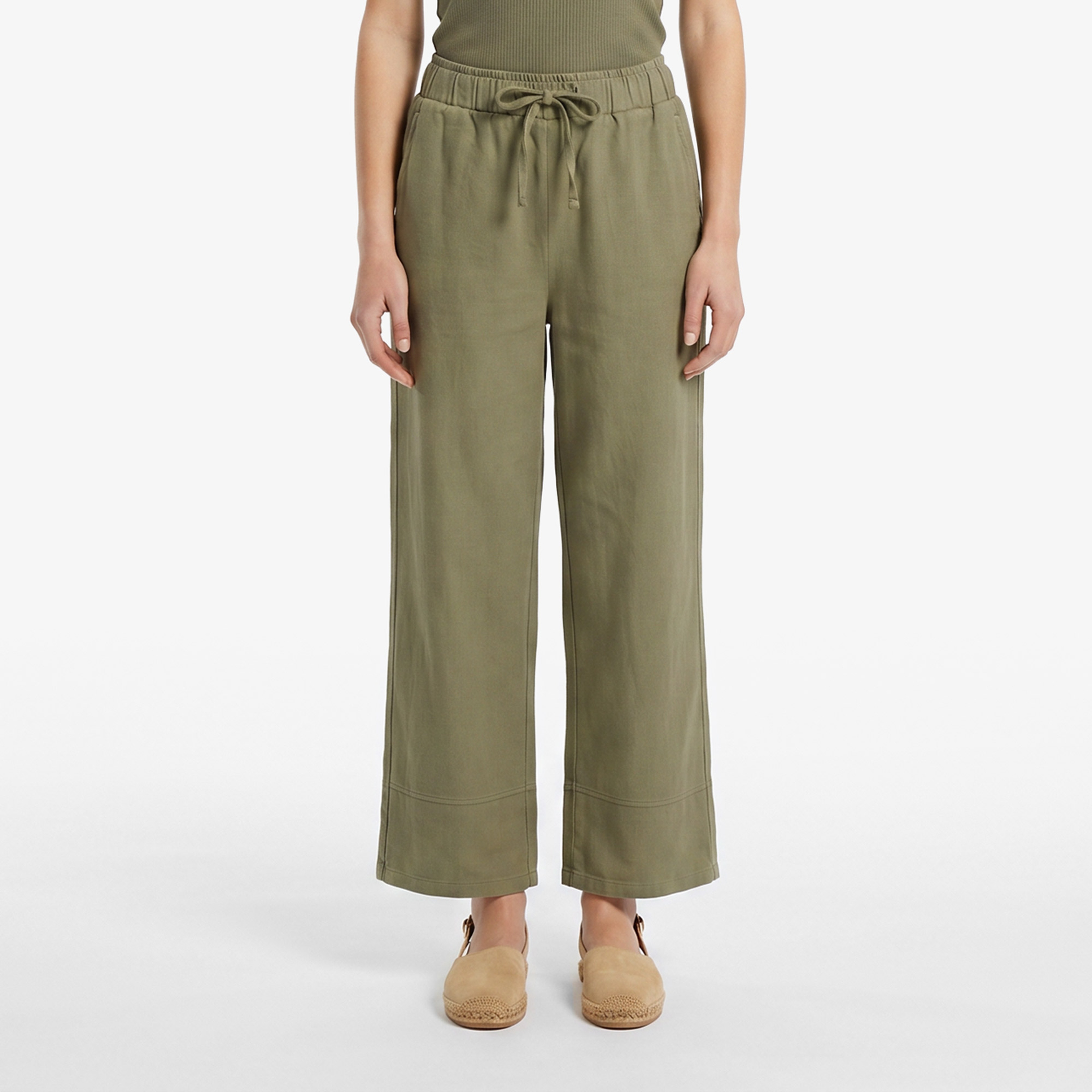 Nautica Kadın Yeşil Regular Fit Pantolon