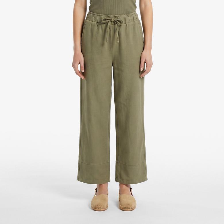 Nautica Kadın Yeşil Regular Fit Pantolon