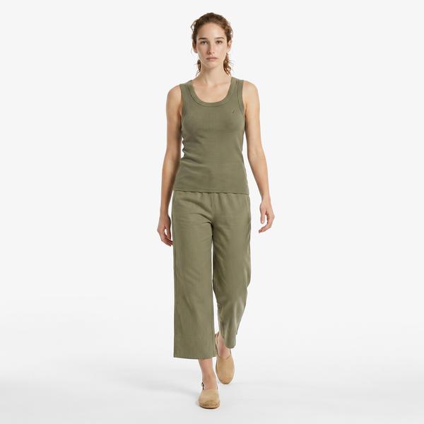 Nautica Kadın Yeşil Regular Fit Pantolon