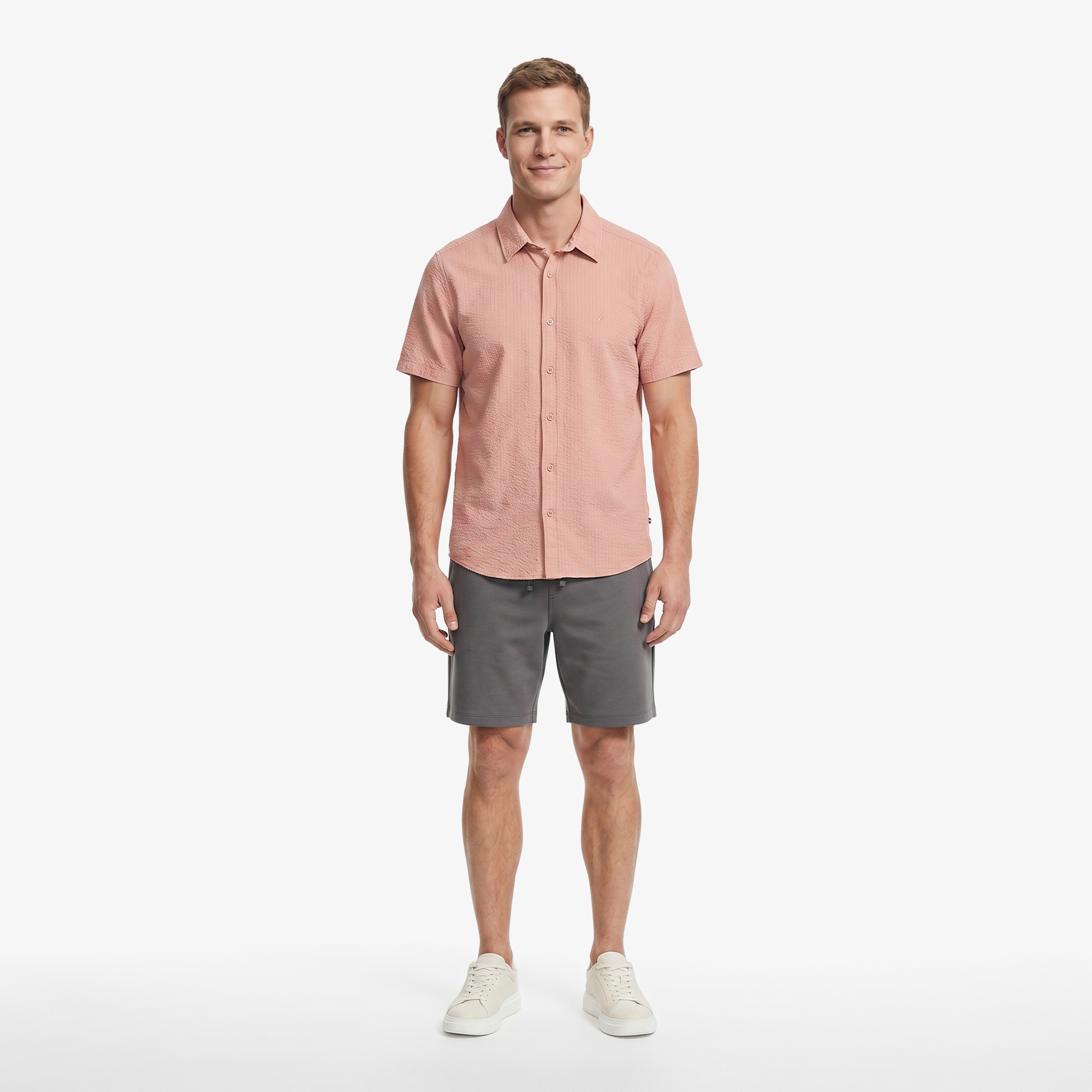 Nautica Regular Fit Erkek Bej Gömlek