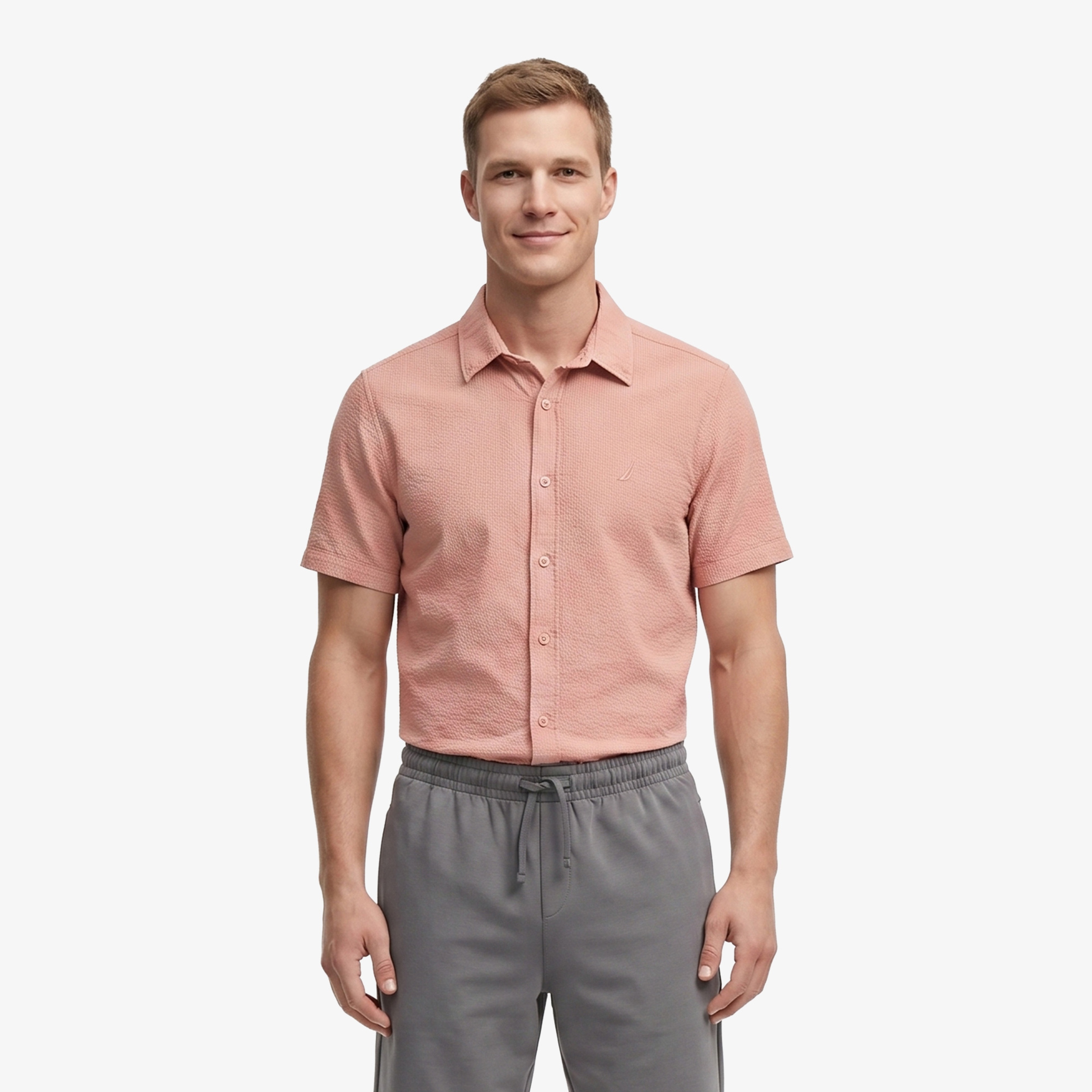 Nautica Regular Fit Erkek Bej Gömlek