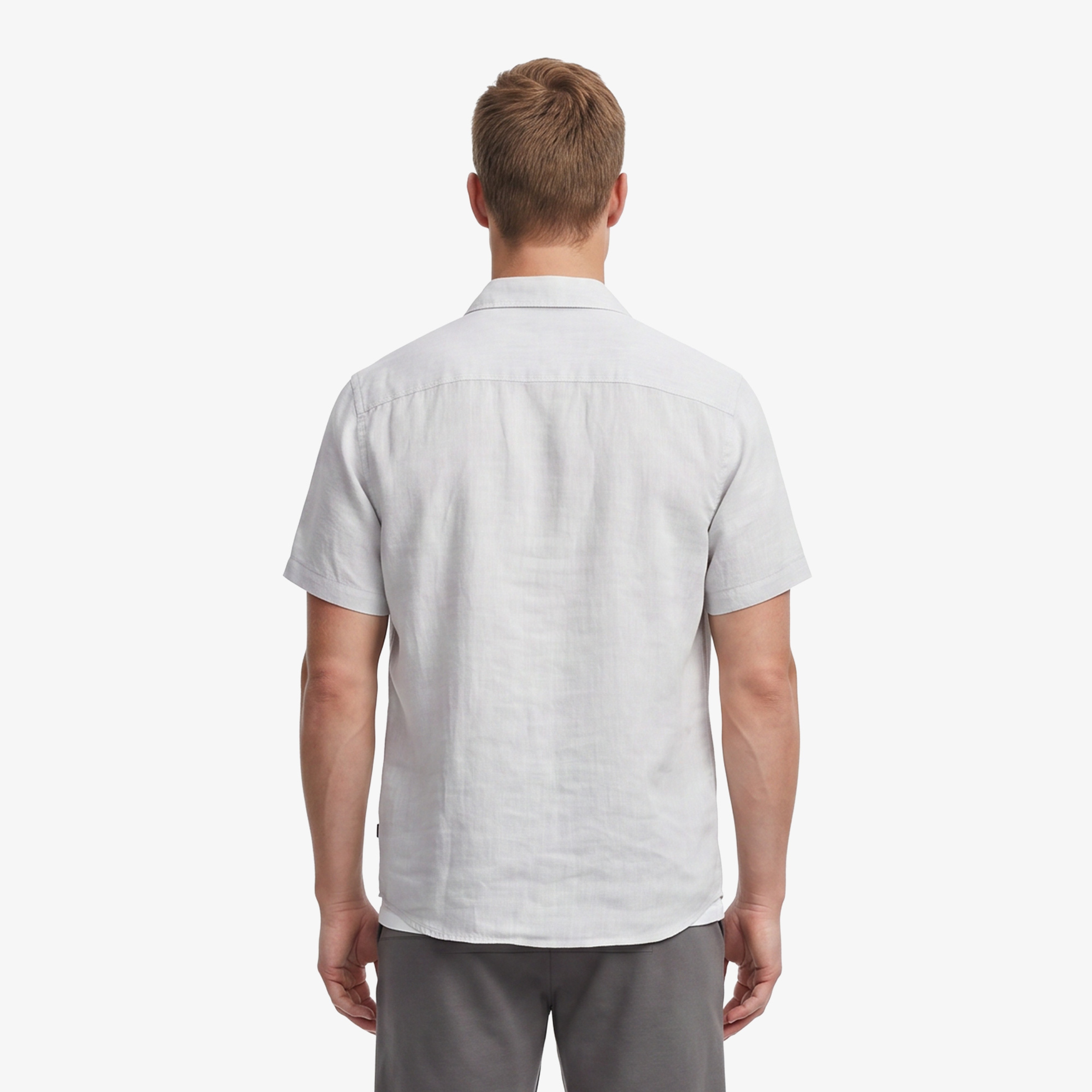 Nautica Erkek Beyaz Regular Fit Kısa Kollu Gömlek
