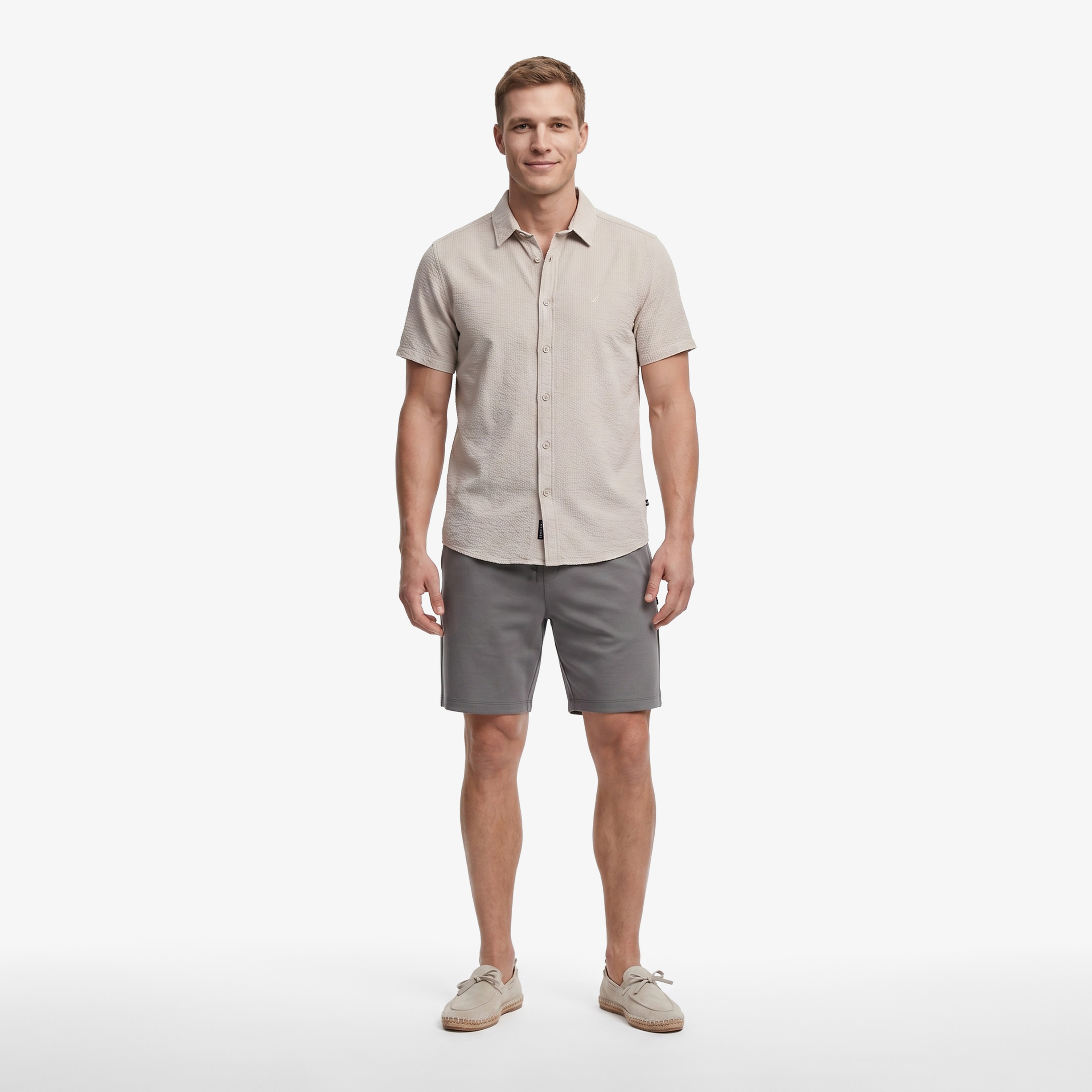 Nautica Regular Fit Erkek Gri Gömlek