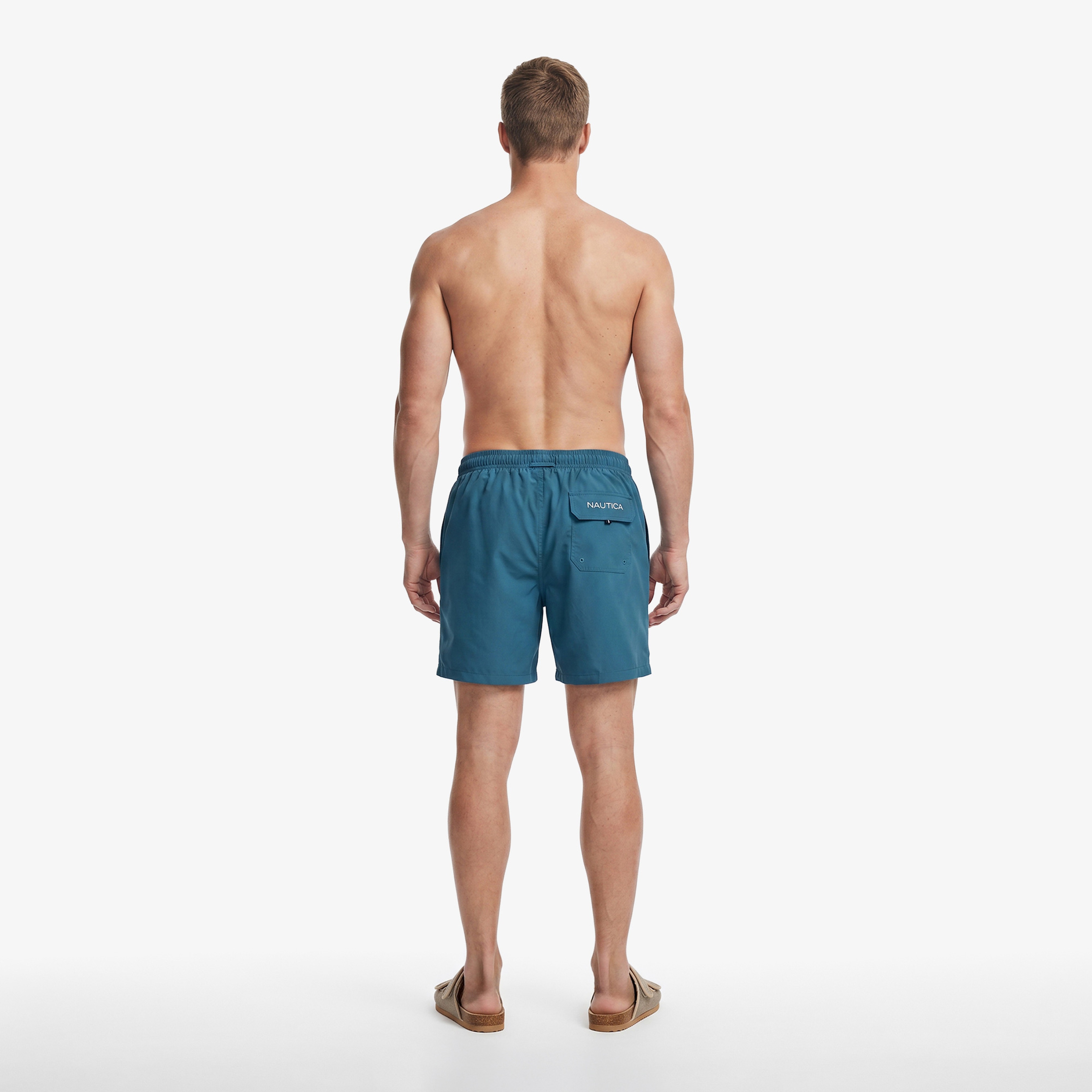 Nautica Erkek Mavi Regular Fit Deniz Şortu