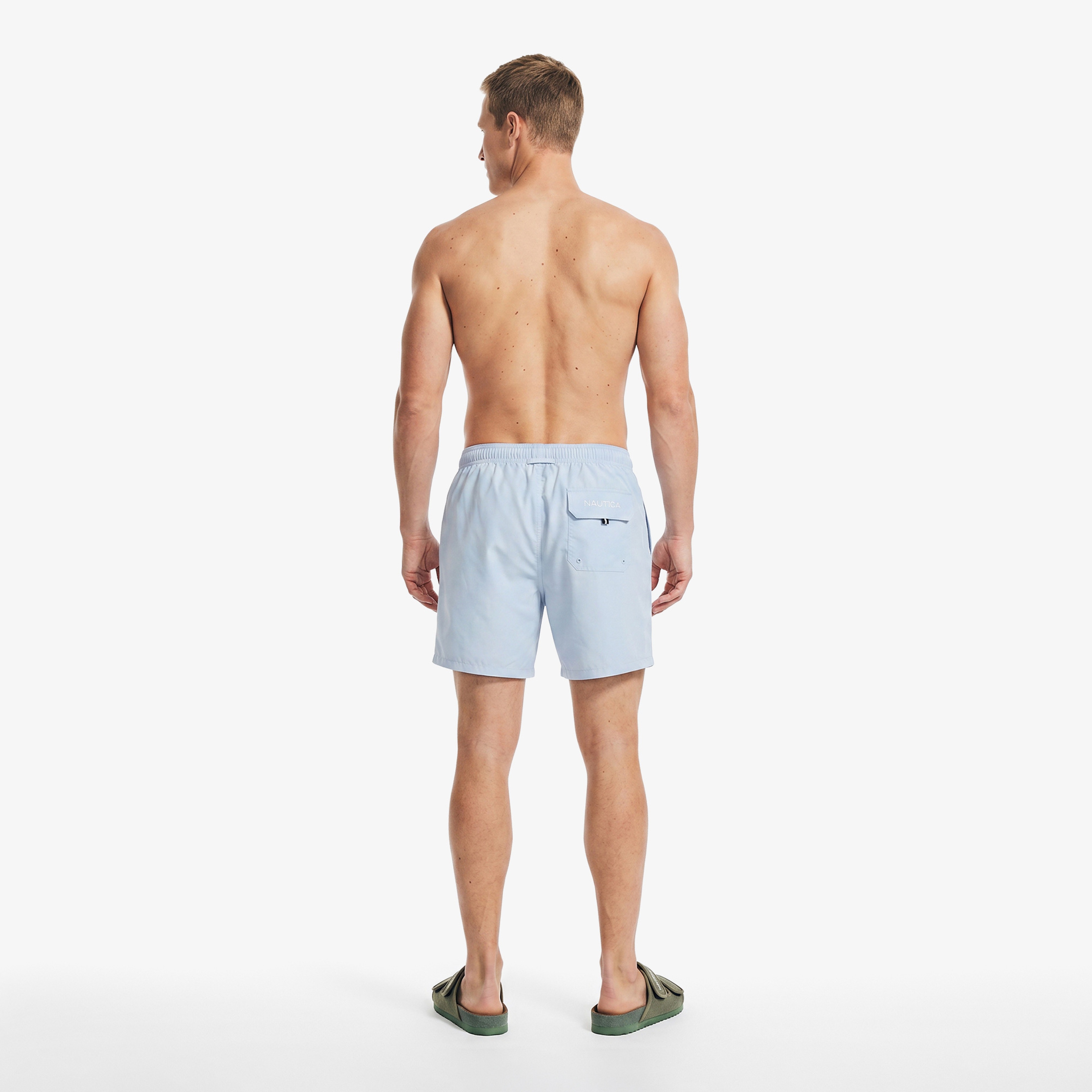 Nautica Erkek Mavi Regular Fit Deniz Şortu