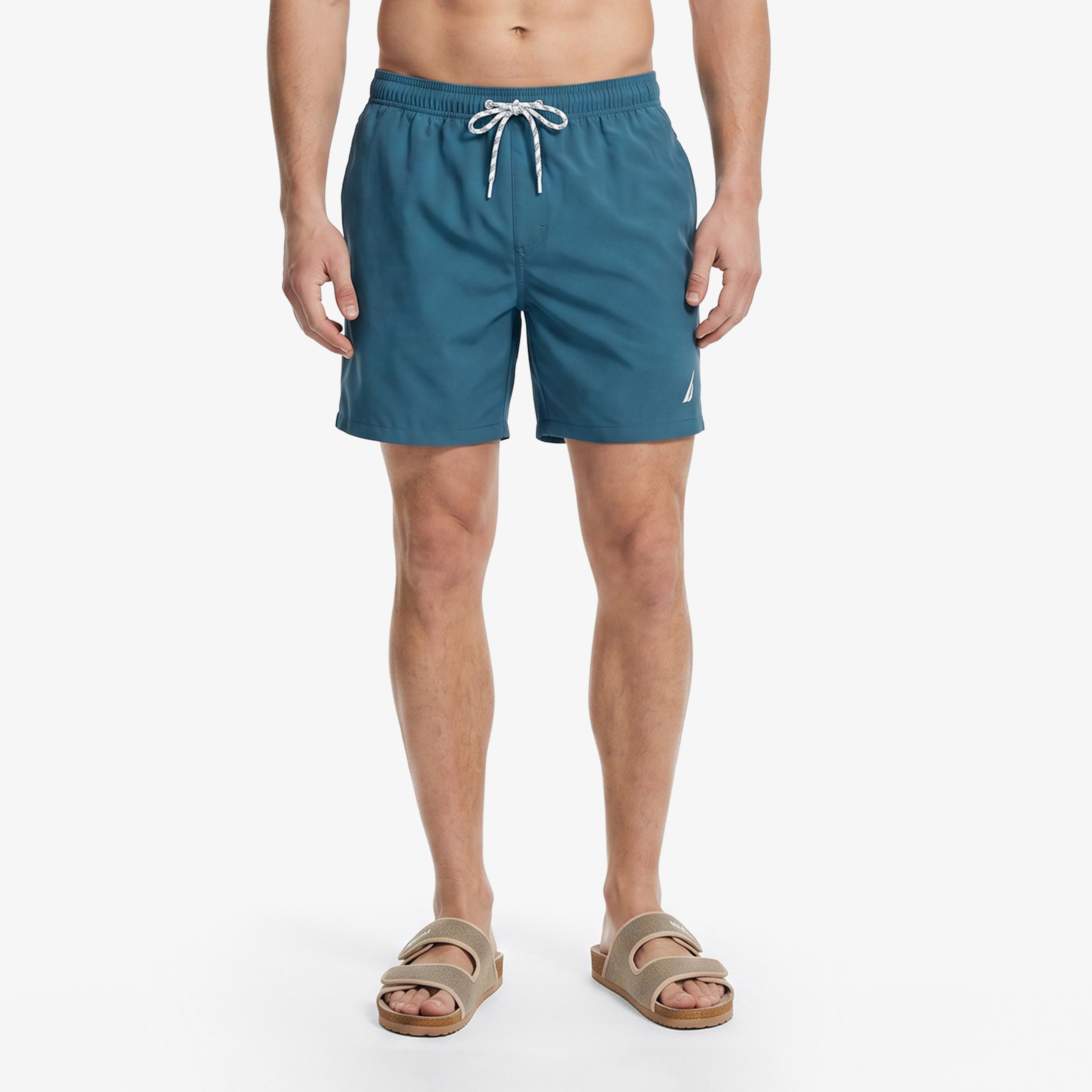 Nautica Erkek Mavi Regular Fit Deniz Şortu