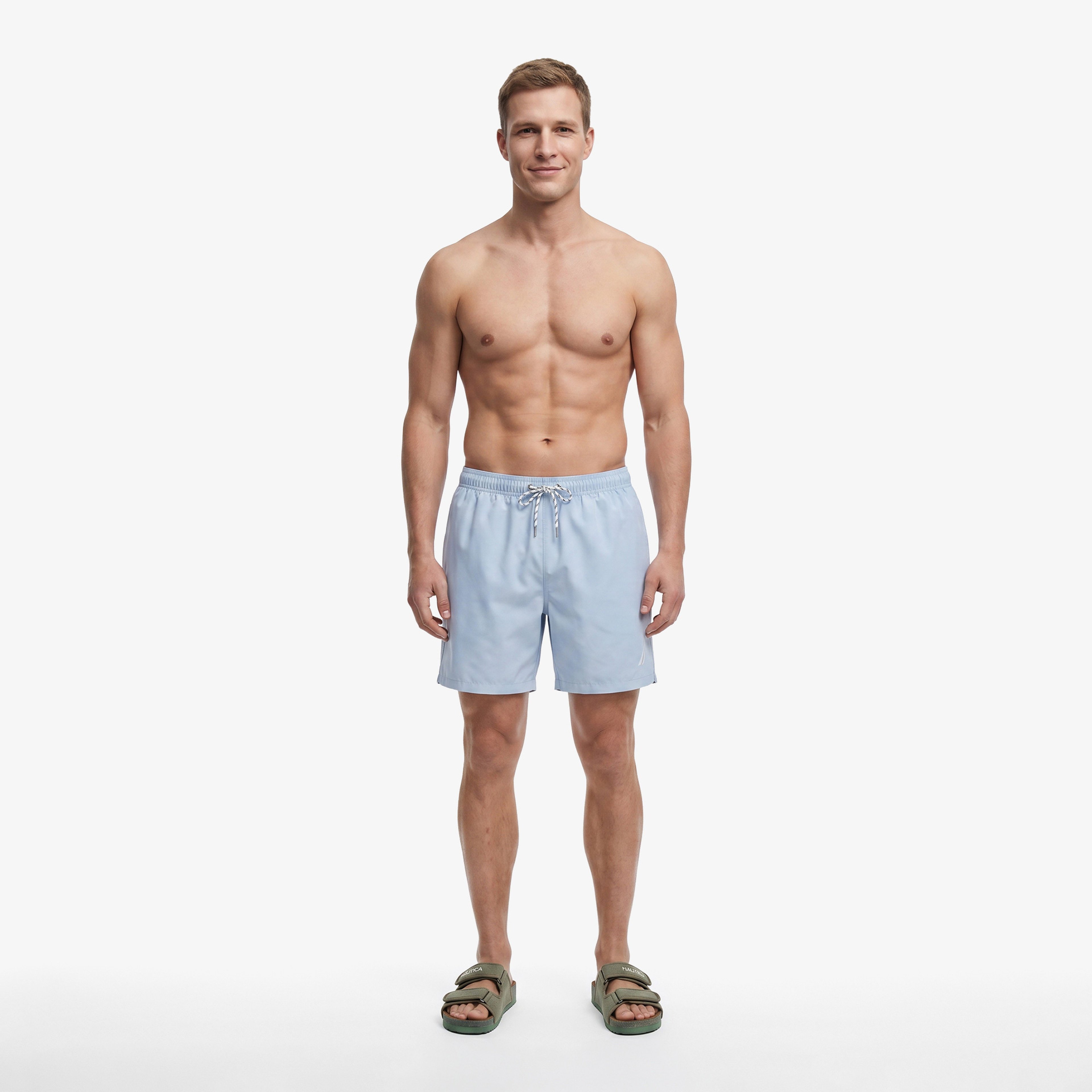 Nautica Erkek Mavi Regular Fit Deniz Şortu