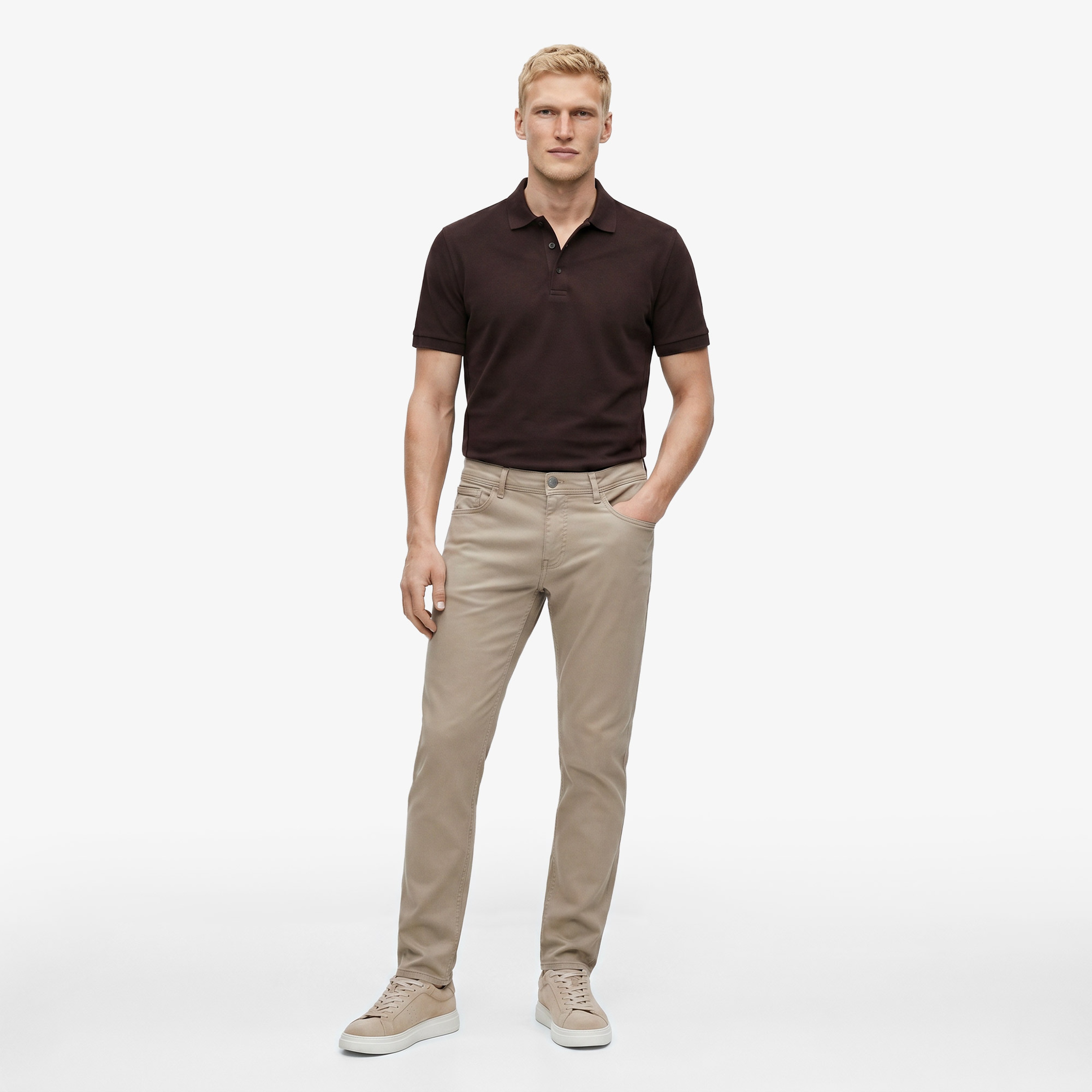 Nautica Erkek Kahverengi Slim Fit Pantolon