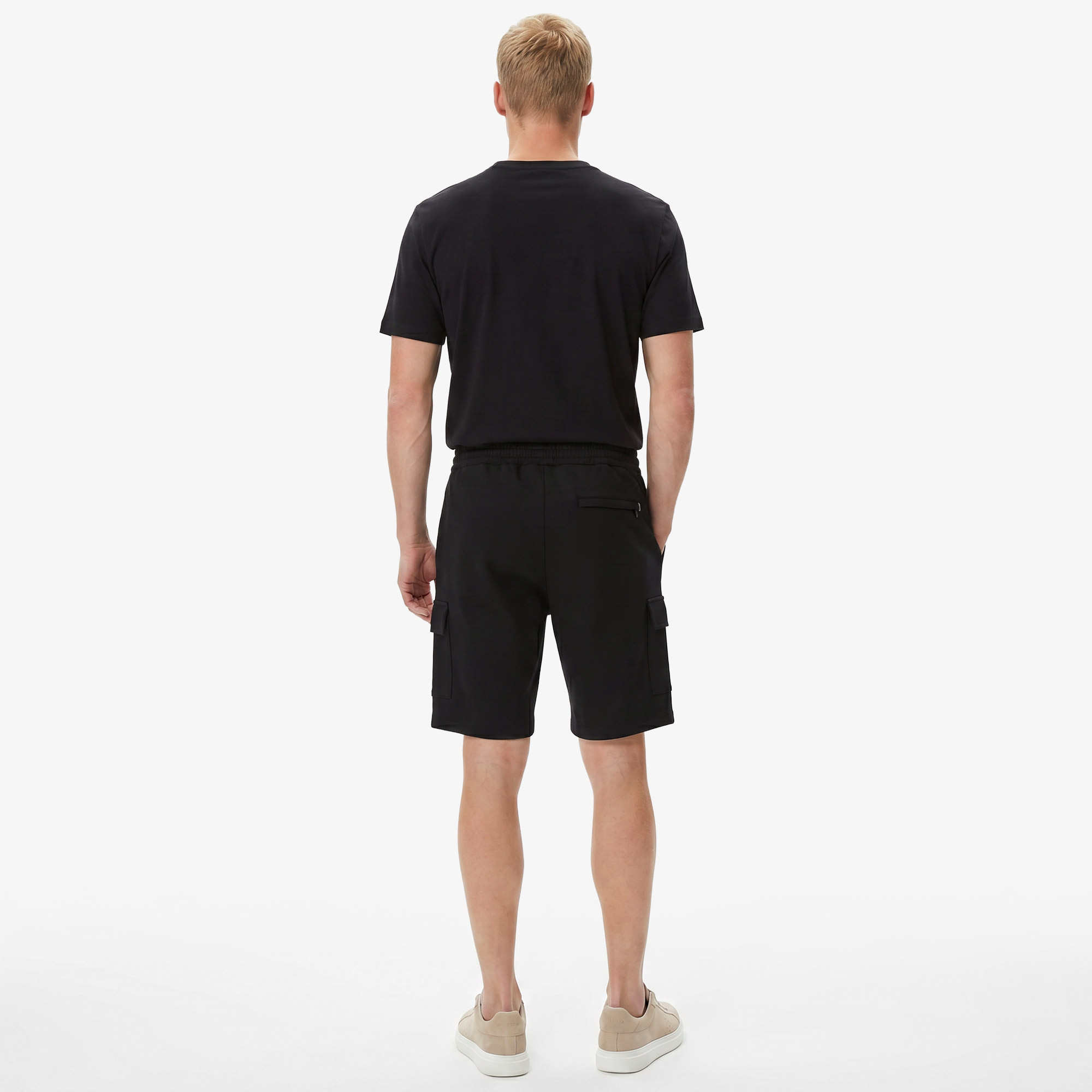 Nautica Erkek Siyah Regular Fit Kargo Şort