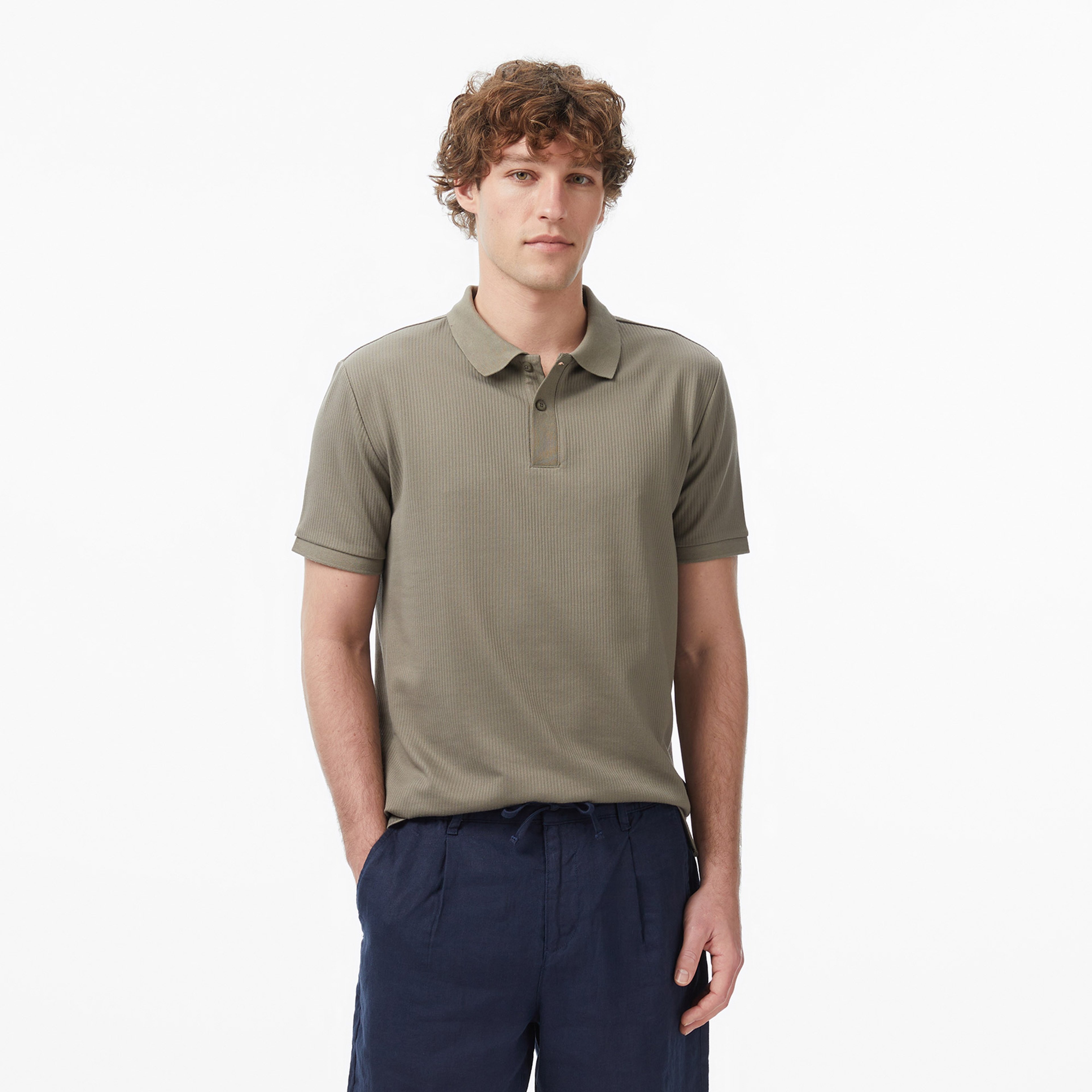 Nautica Erkek Yeşil Regular Fit Polo Yaka T-Shirt