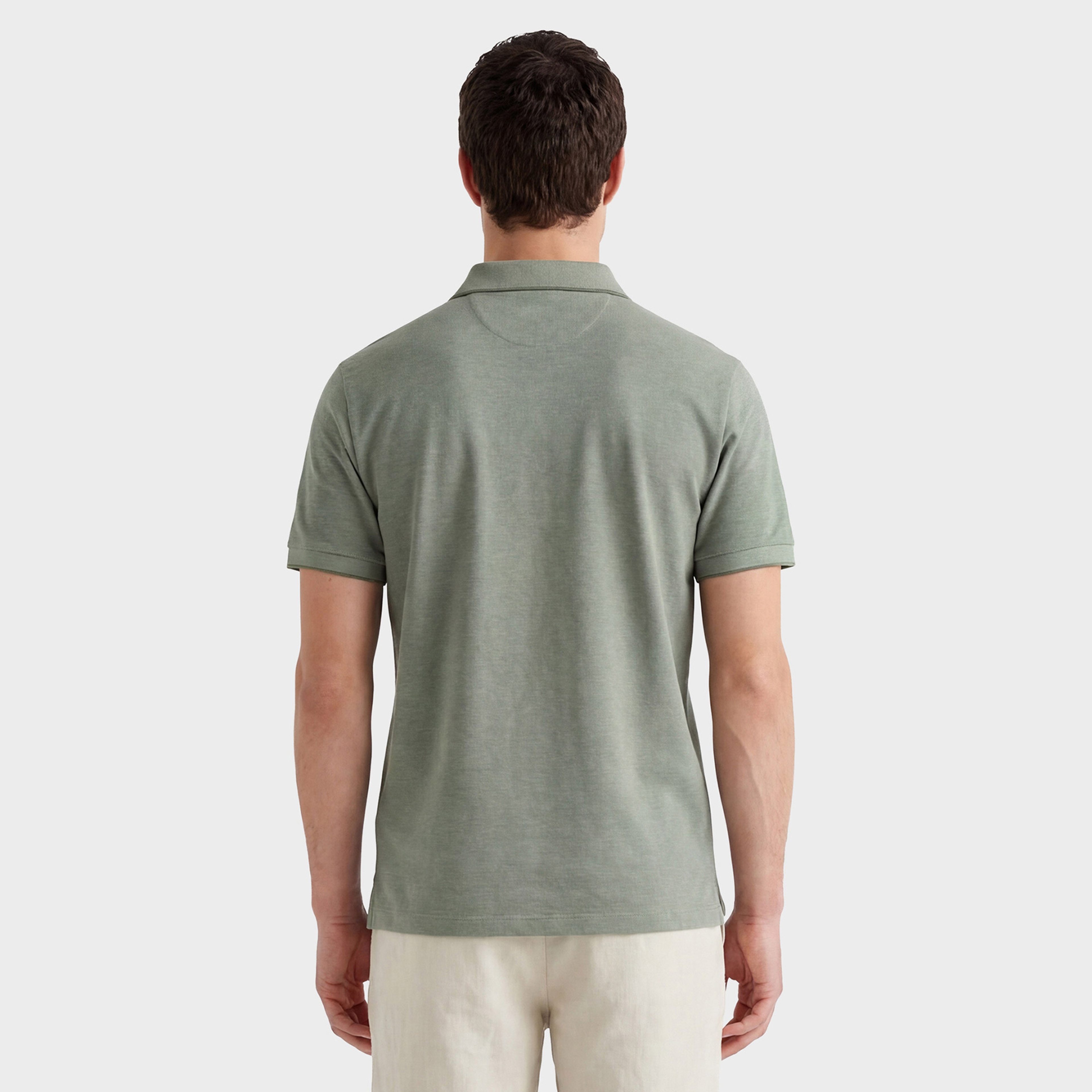 GANT Erkek Yeşil Regular Fit Polo Yaka T-Shirt