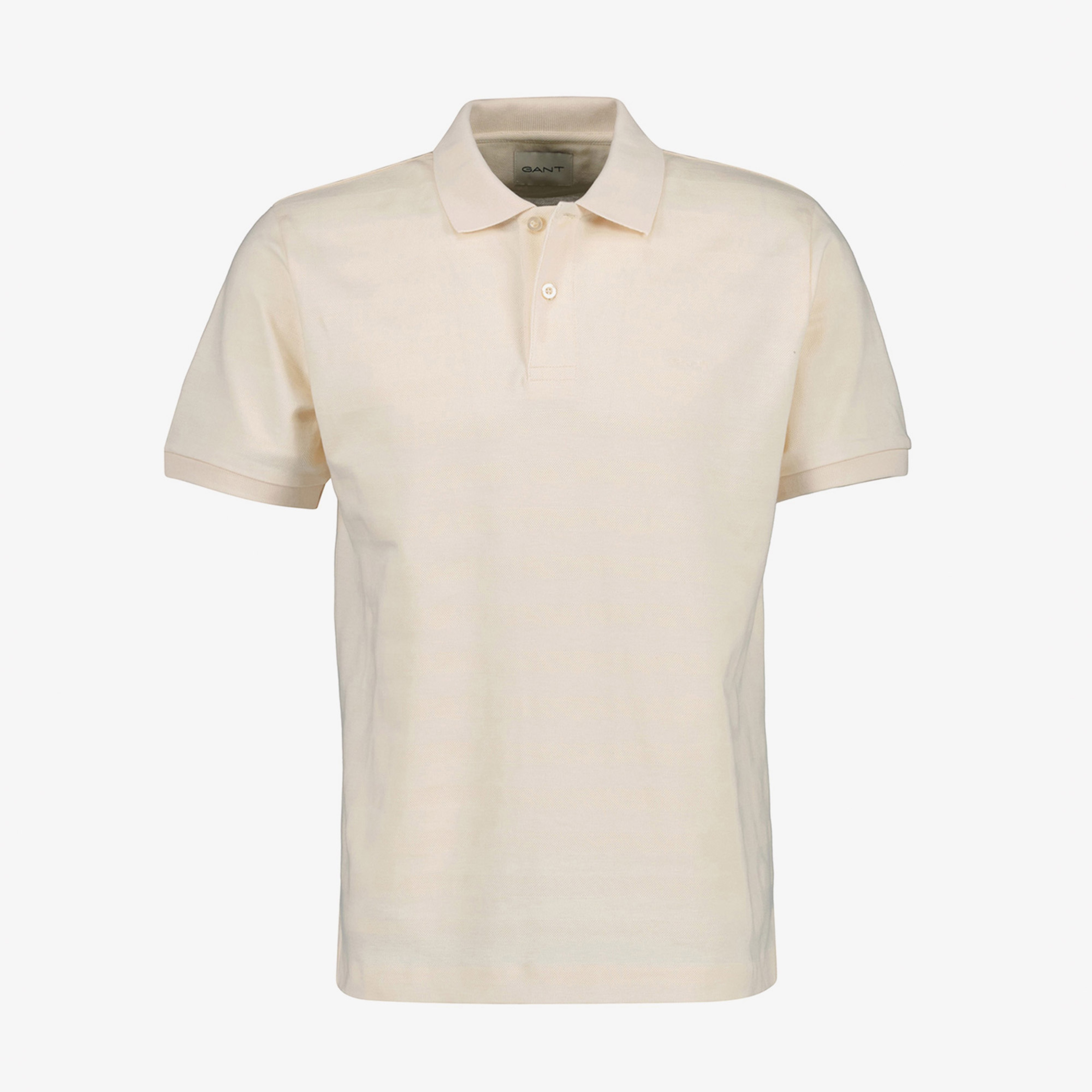 GANT Erkek Krem Regular Fit Polo Yaka T-Shirt