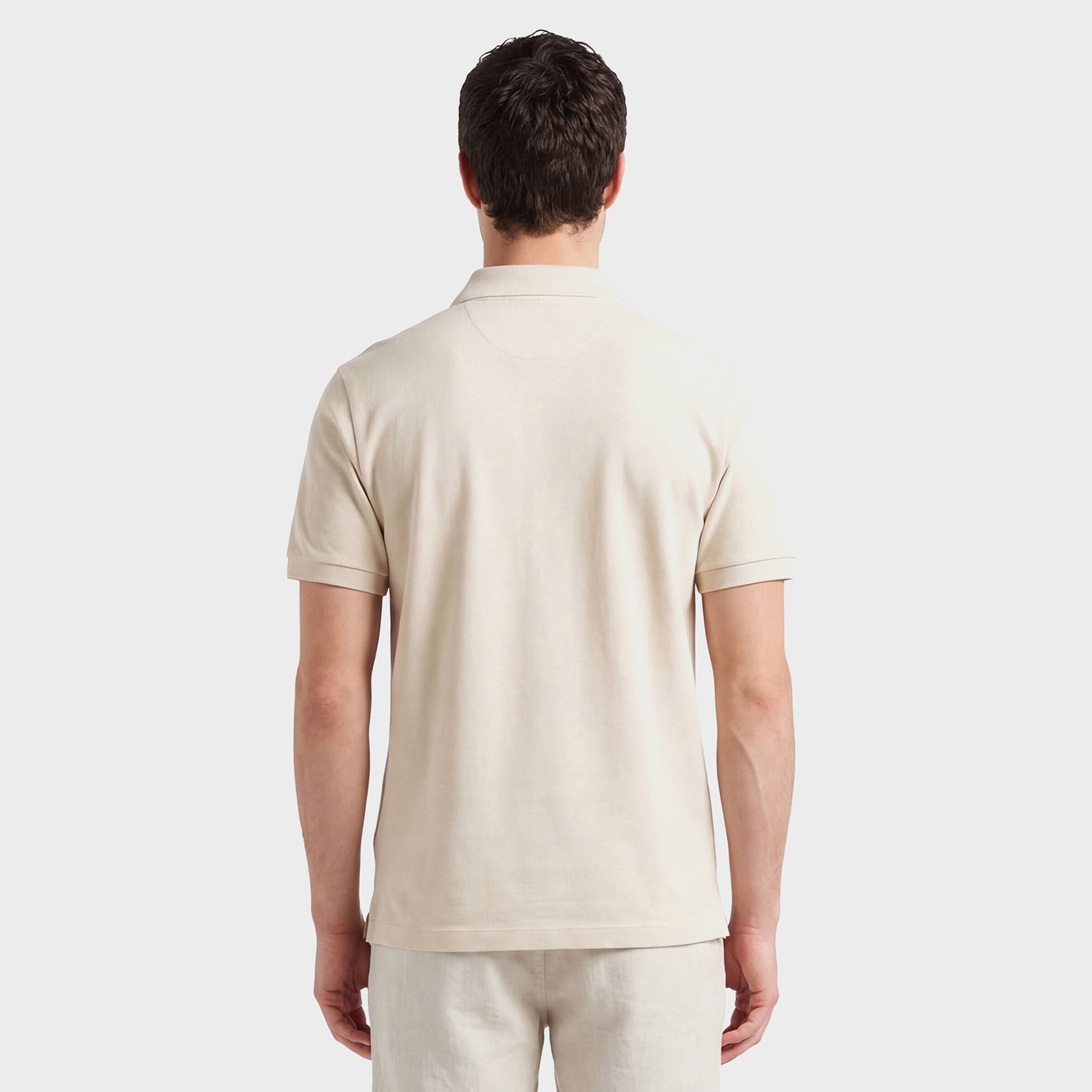GANT Erkek Krem Regular Fit Polo Yaka T-Shirt