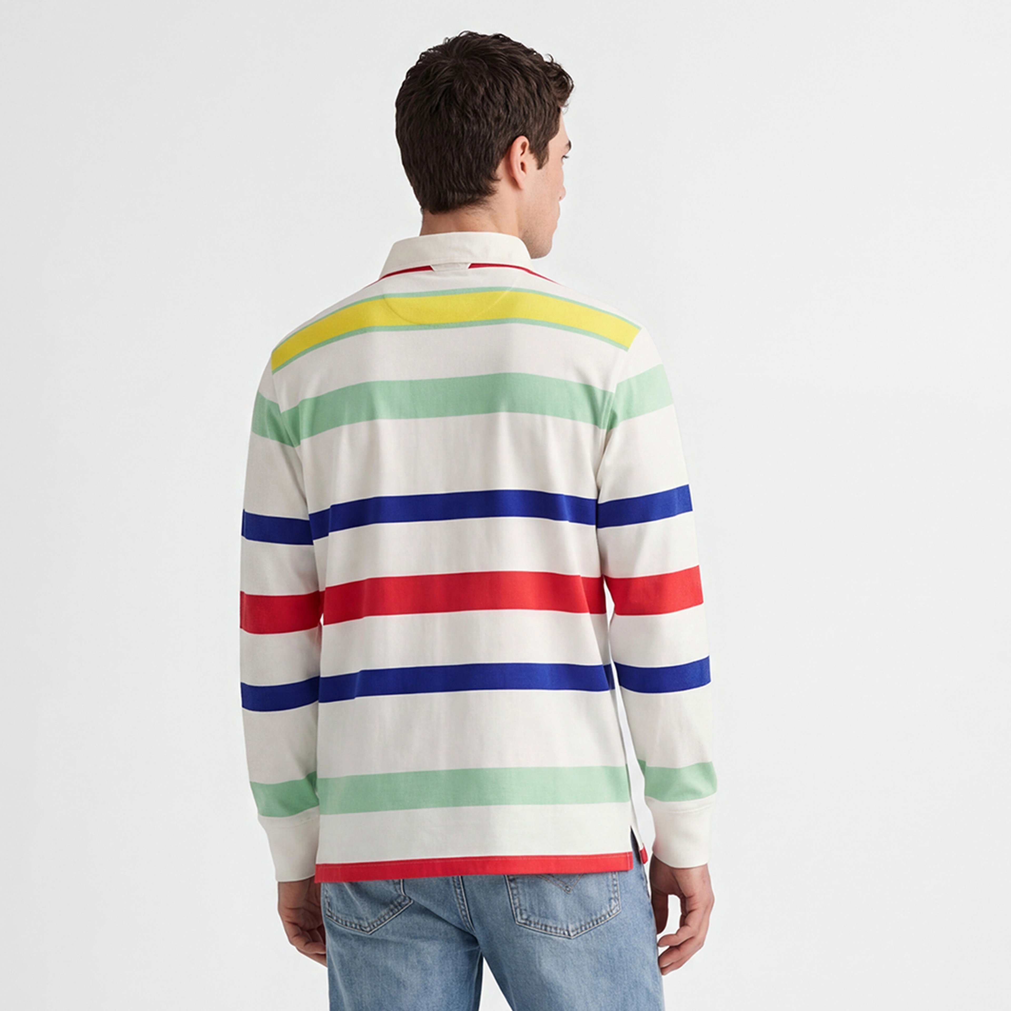 GANT Erkek Beyaz Logolu Rugby T-Shirt