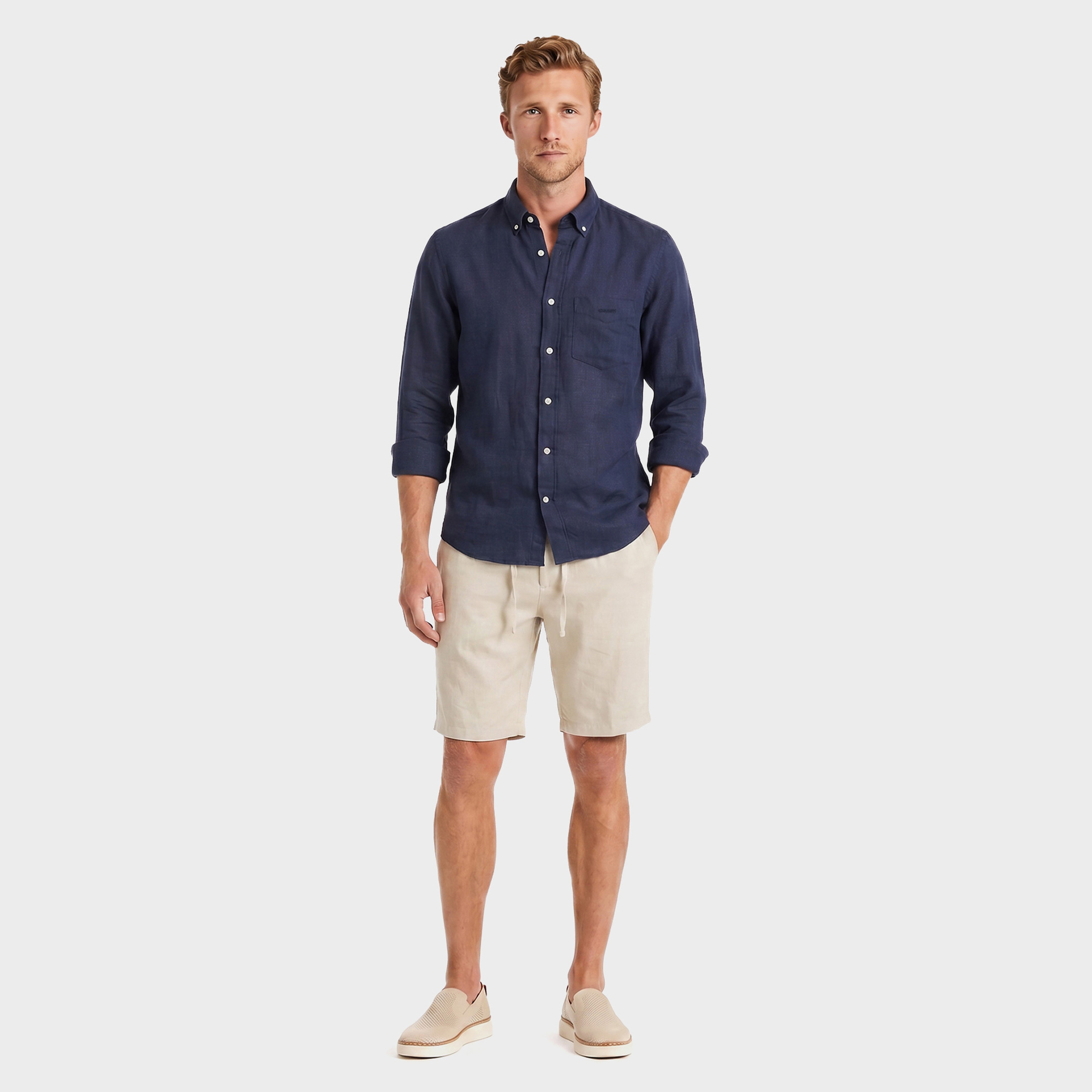 GANT Erkek Lacivert Regular Fit Gömlek