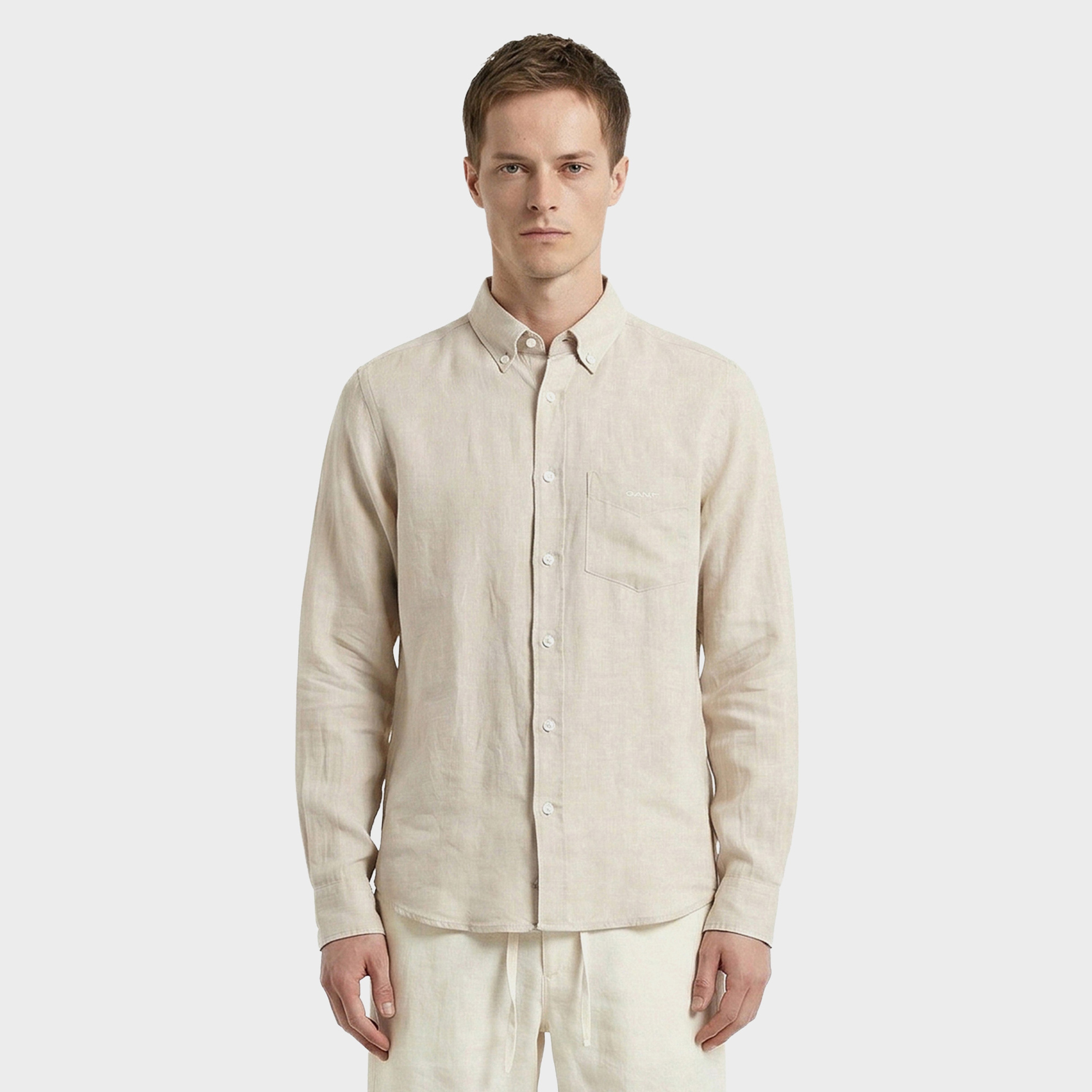 GANT Erkek Bej Regular Fit Gömlek
