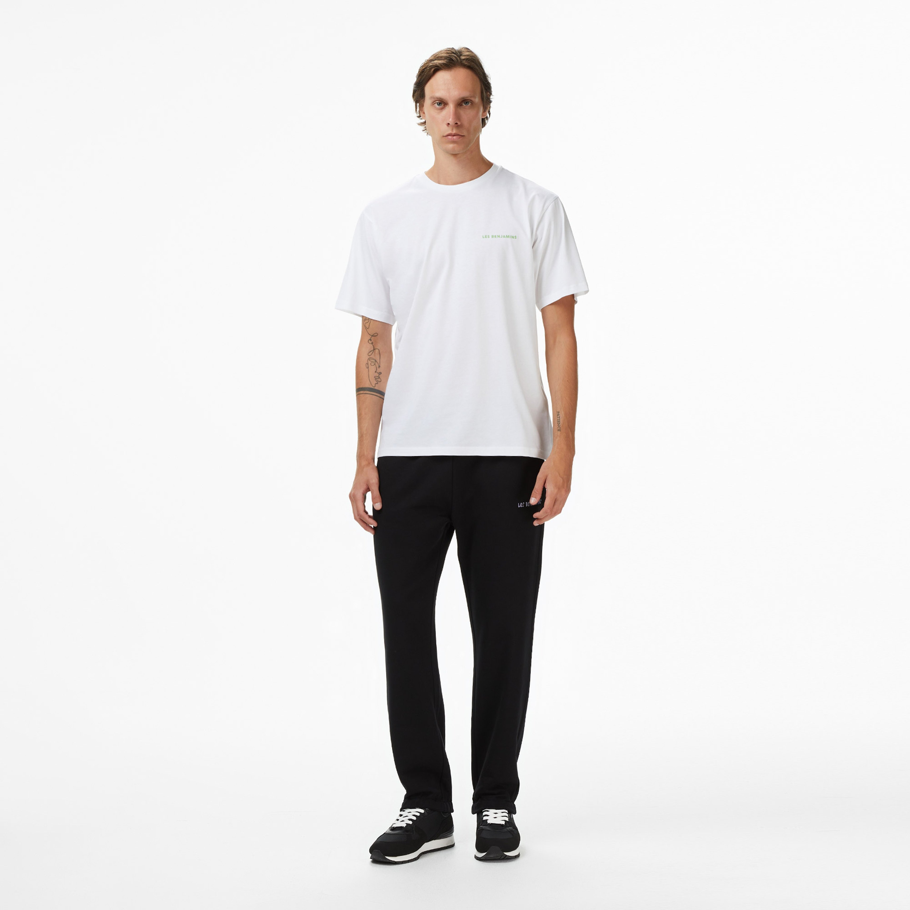 Les Benjamins Relaxed 017 Erkek Beyaz T-Shirt