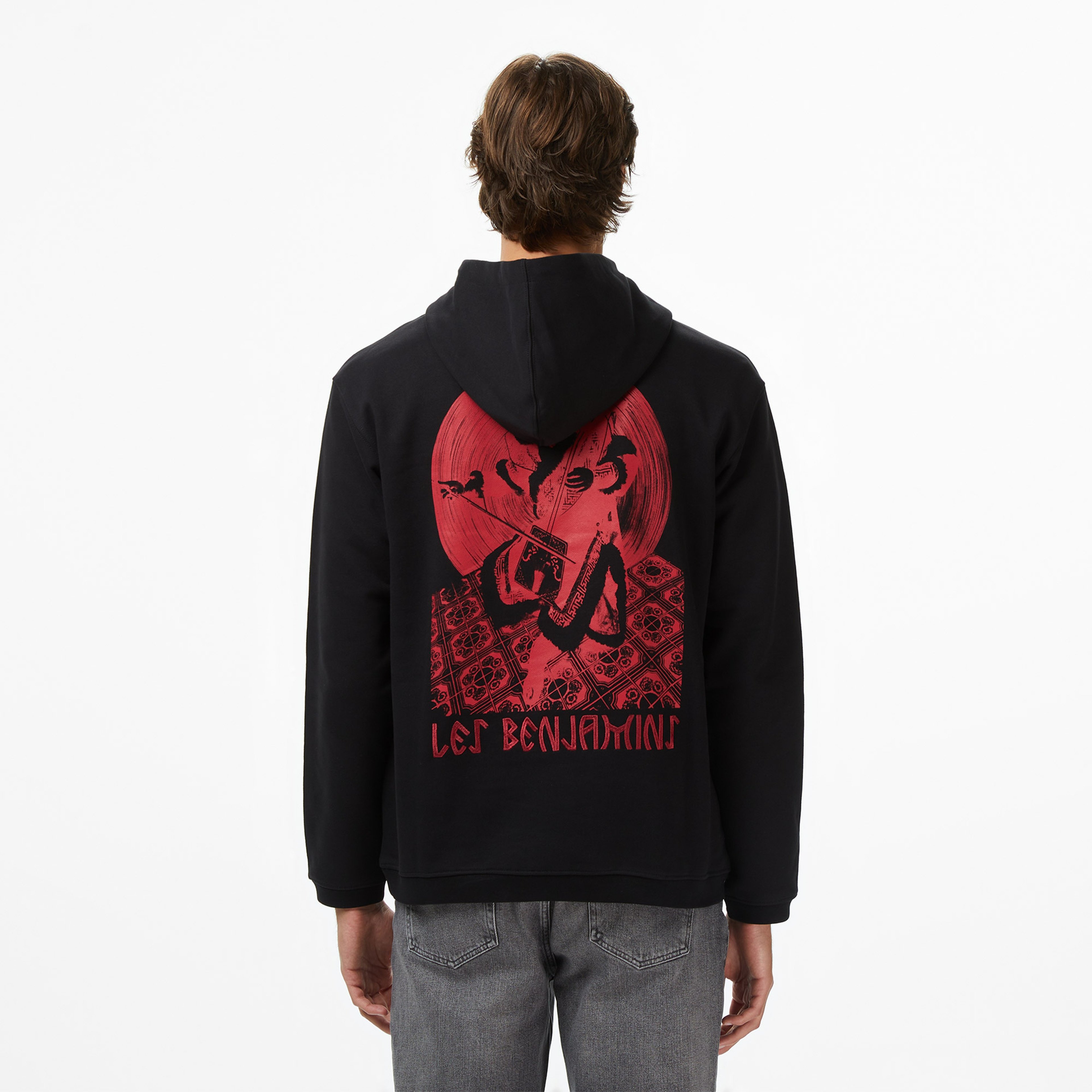 Les Benjamins 018 Erkek Siyah Sweatshirt