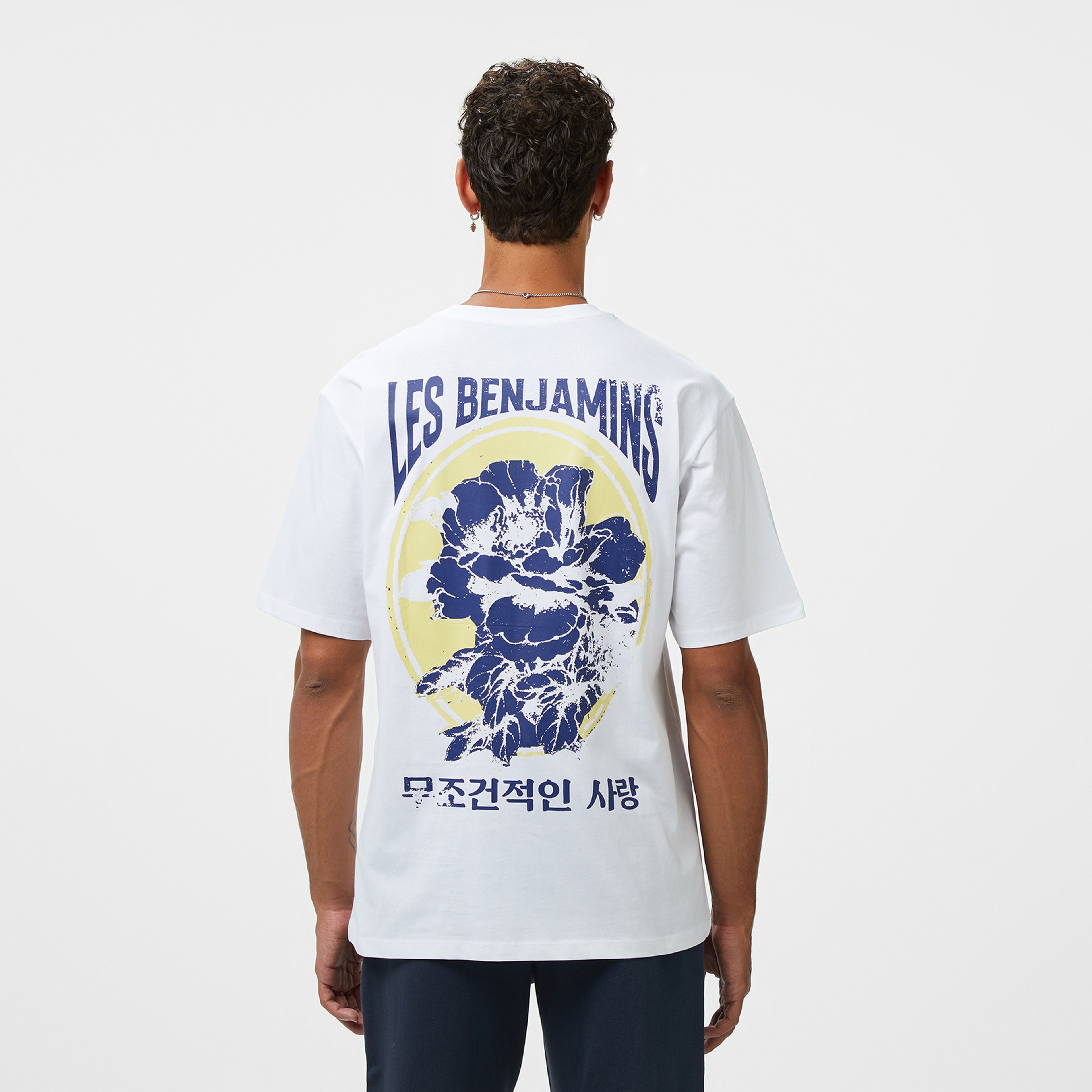 Les Benjamins Relaxed 022 Erkek Beyaz T-Shirt