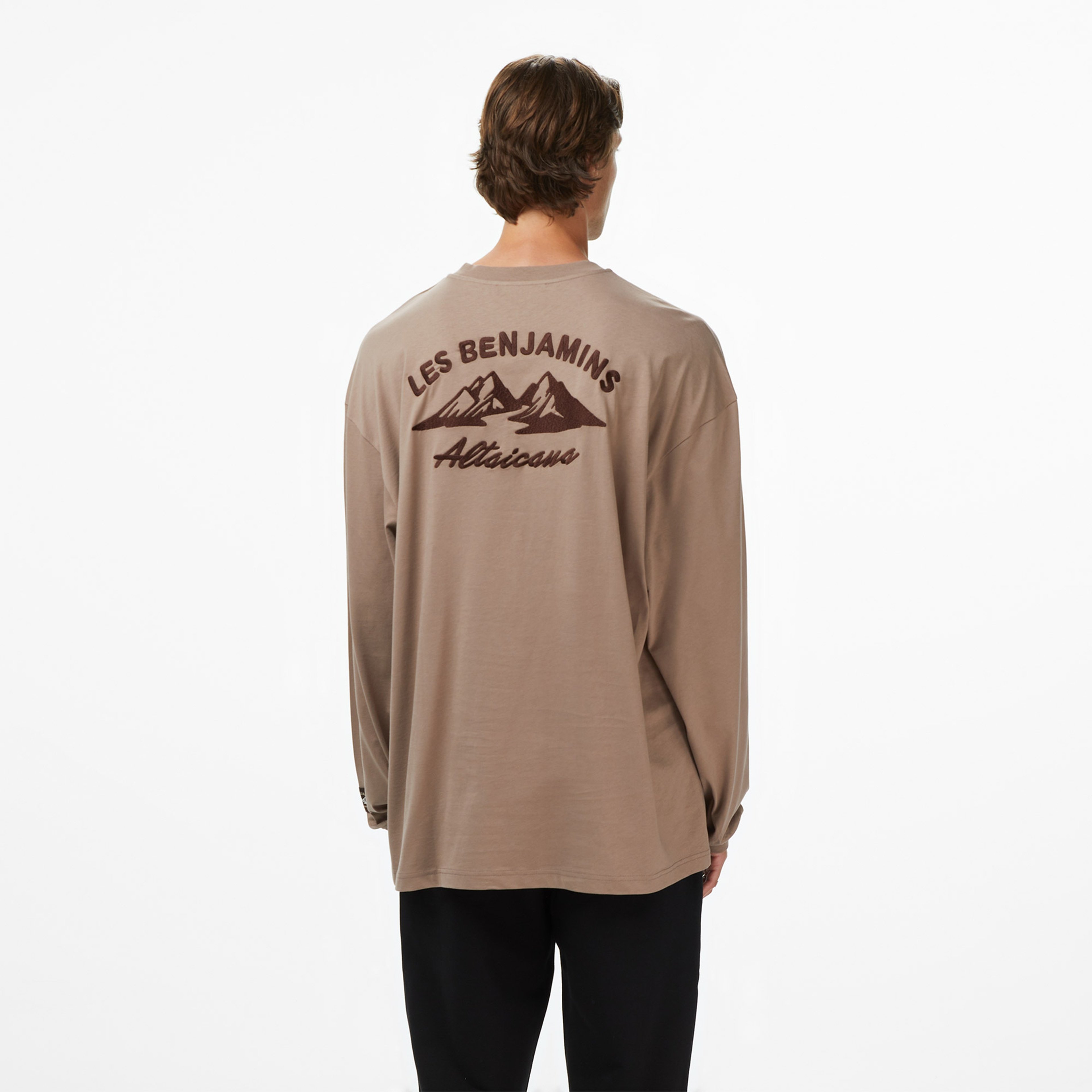 Les Benjamins 002 Erkek Bej T-Shirt