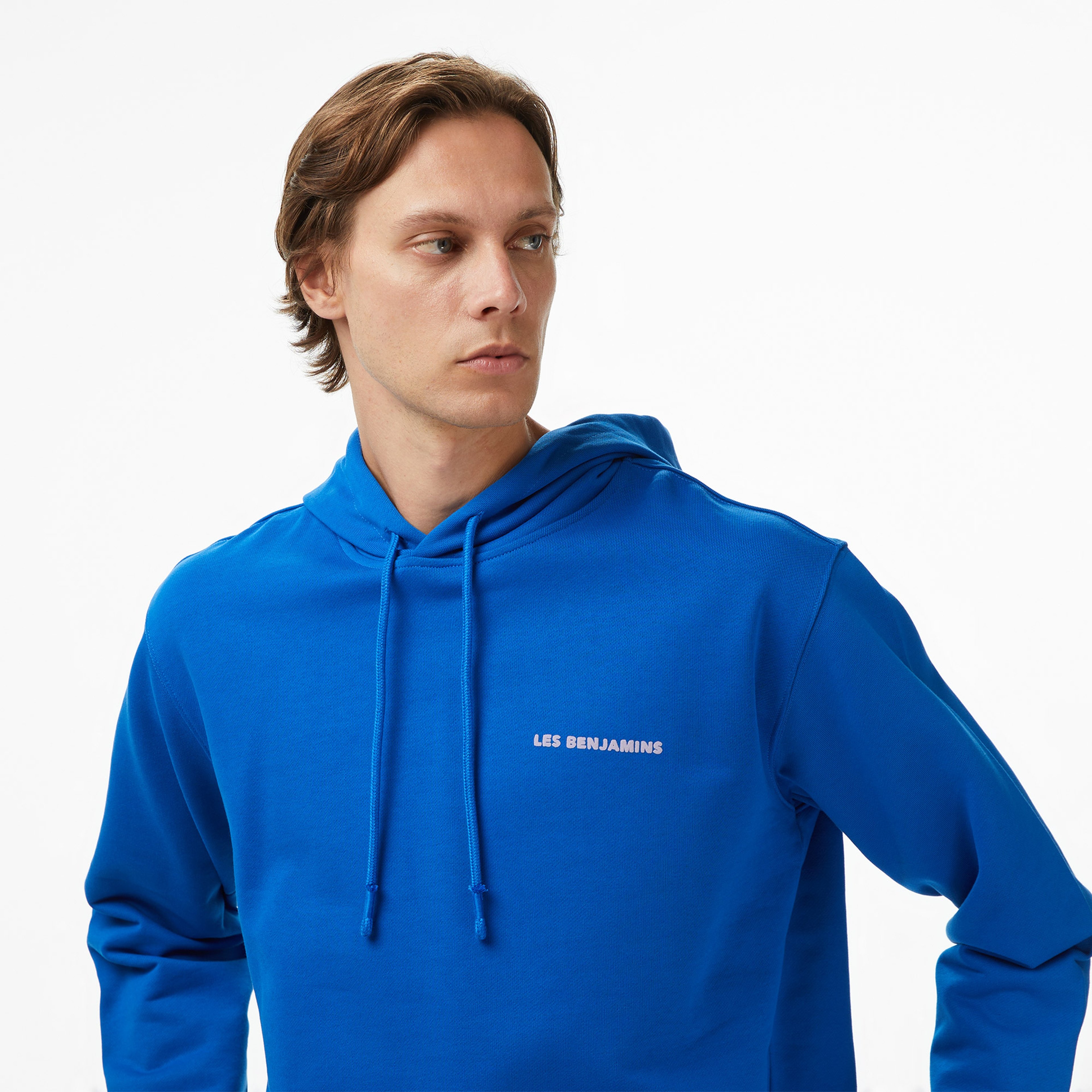 Les Benjamins 014 Erkek Mavi Sweatshirt