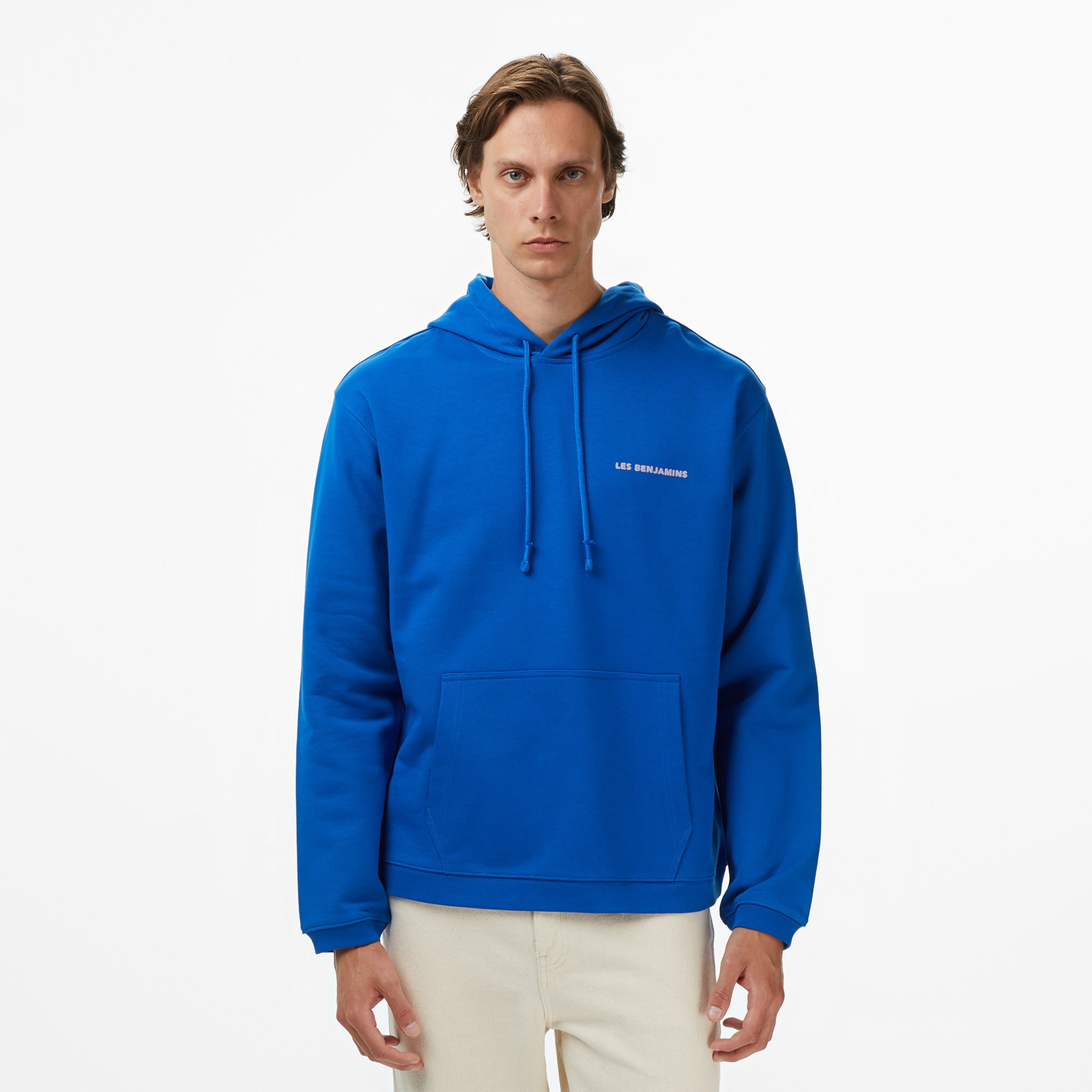 Les Benjamins 014 Erkek Mavi Sweatshirt