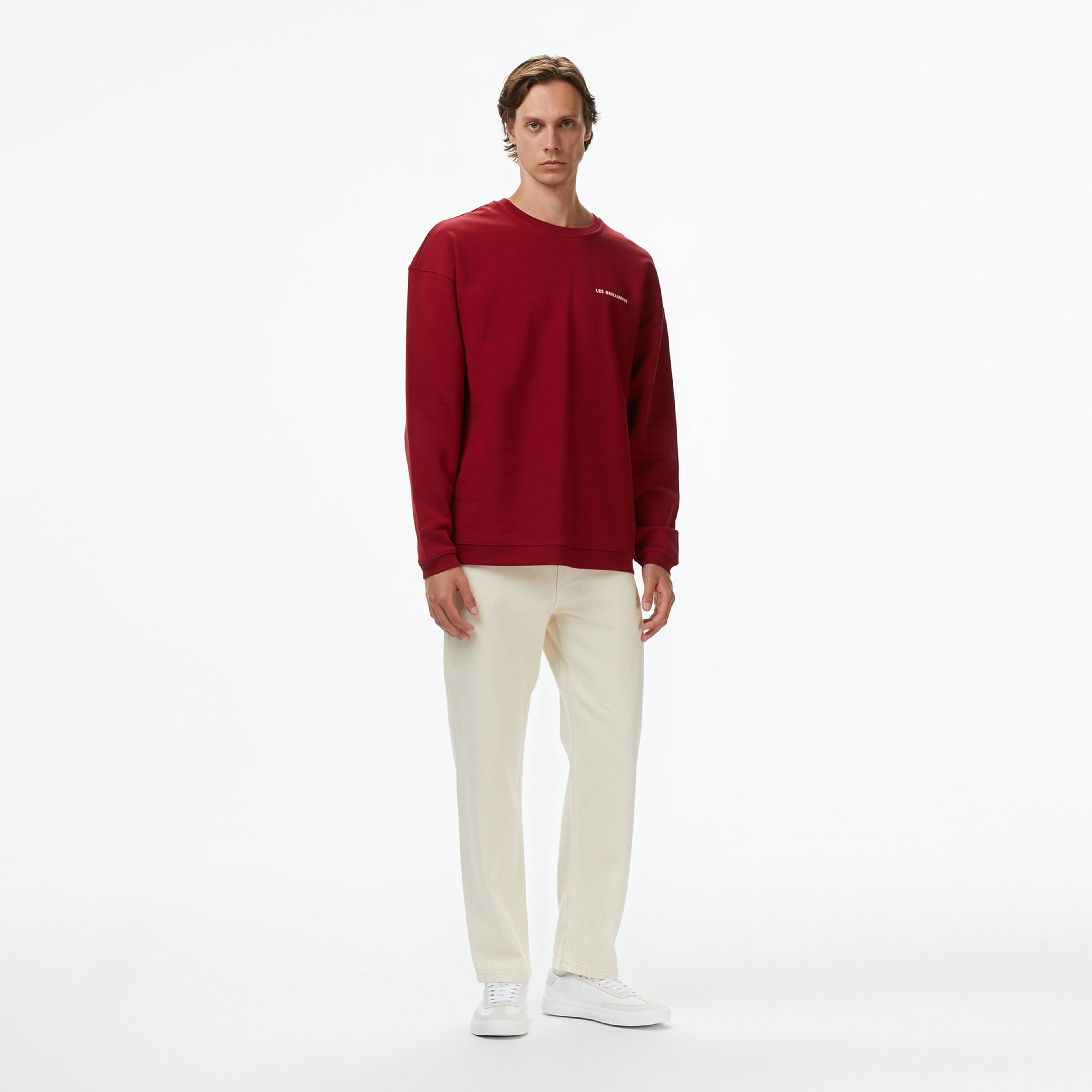 Les Benjamins 007 Erkek Kırmızı Sweatshirt