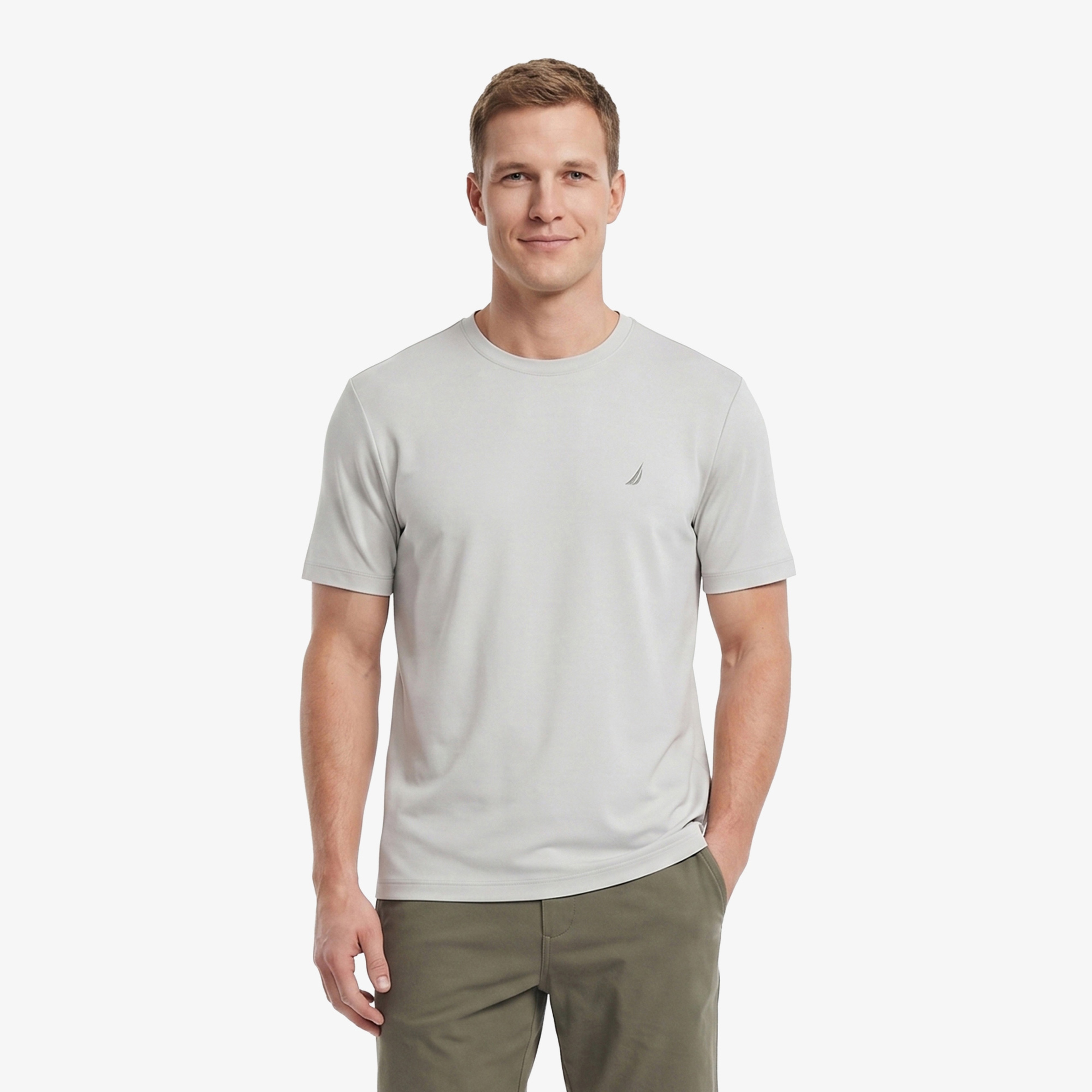 Nautica Erkek Gri T-Shirt