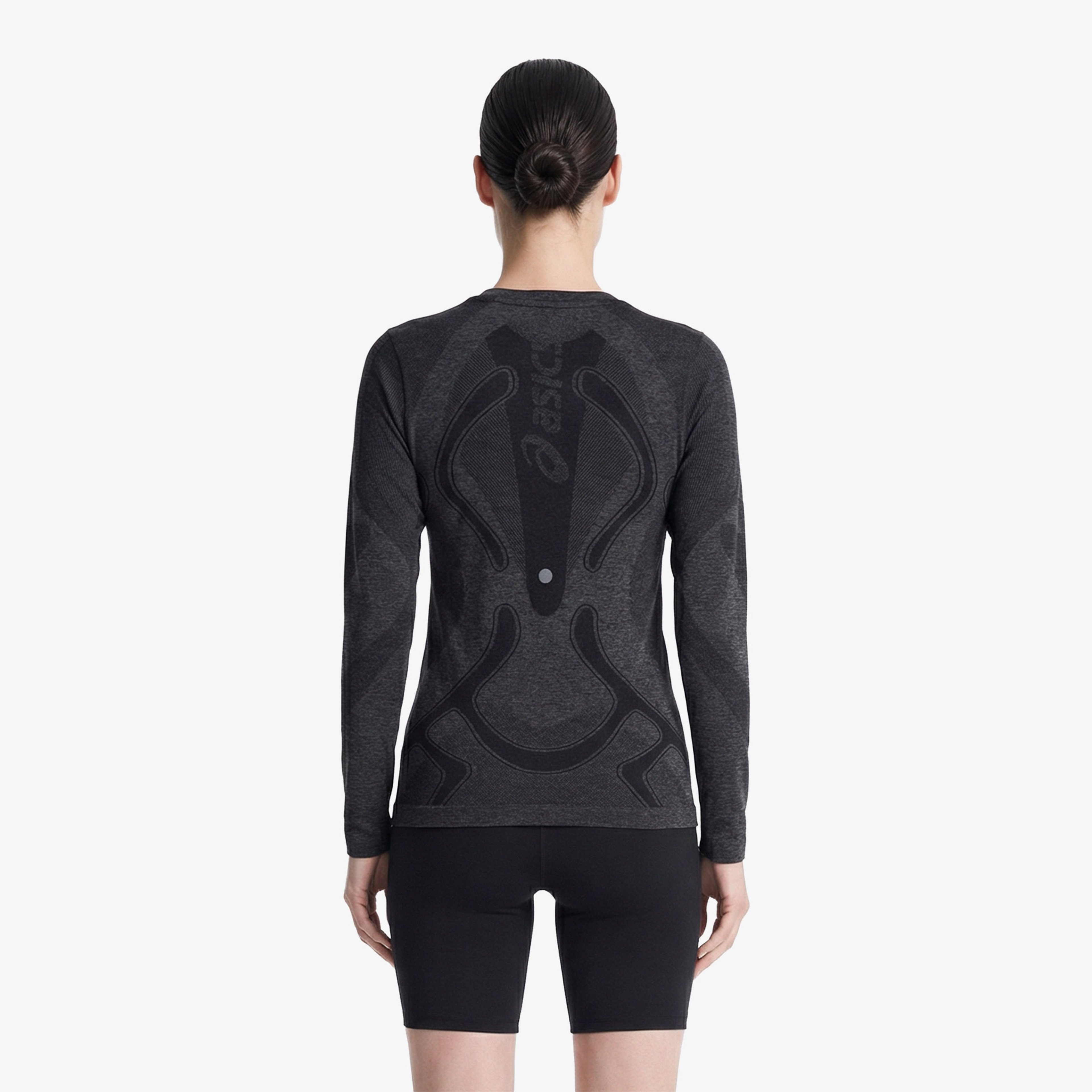 Asics Road Seamless Ls Top Kadın Siyah Koşu Sweatshirt