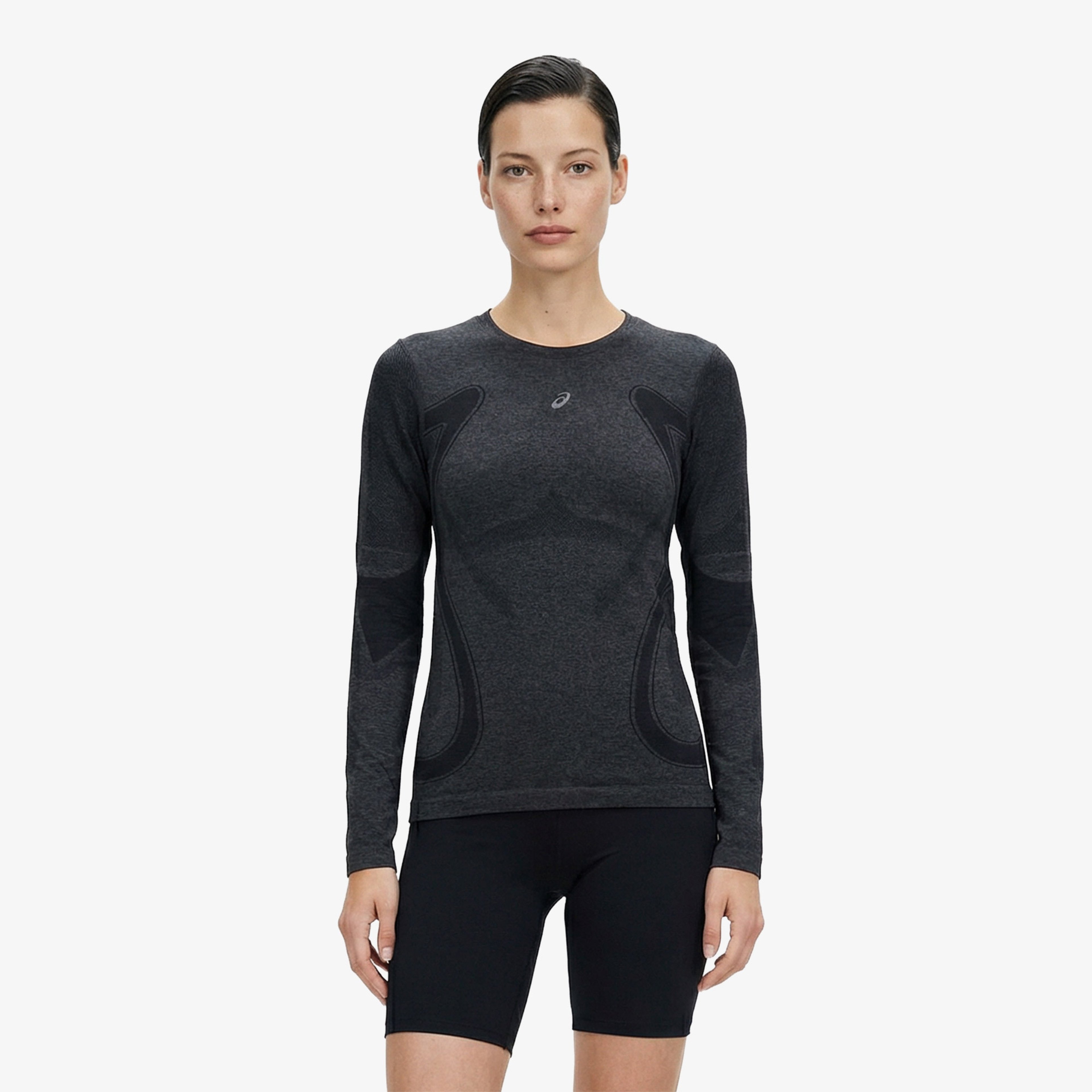 Asics Road Seamless Ls Top Kadın Siyah Koşu Sweatshirt