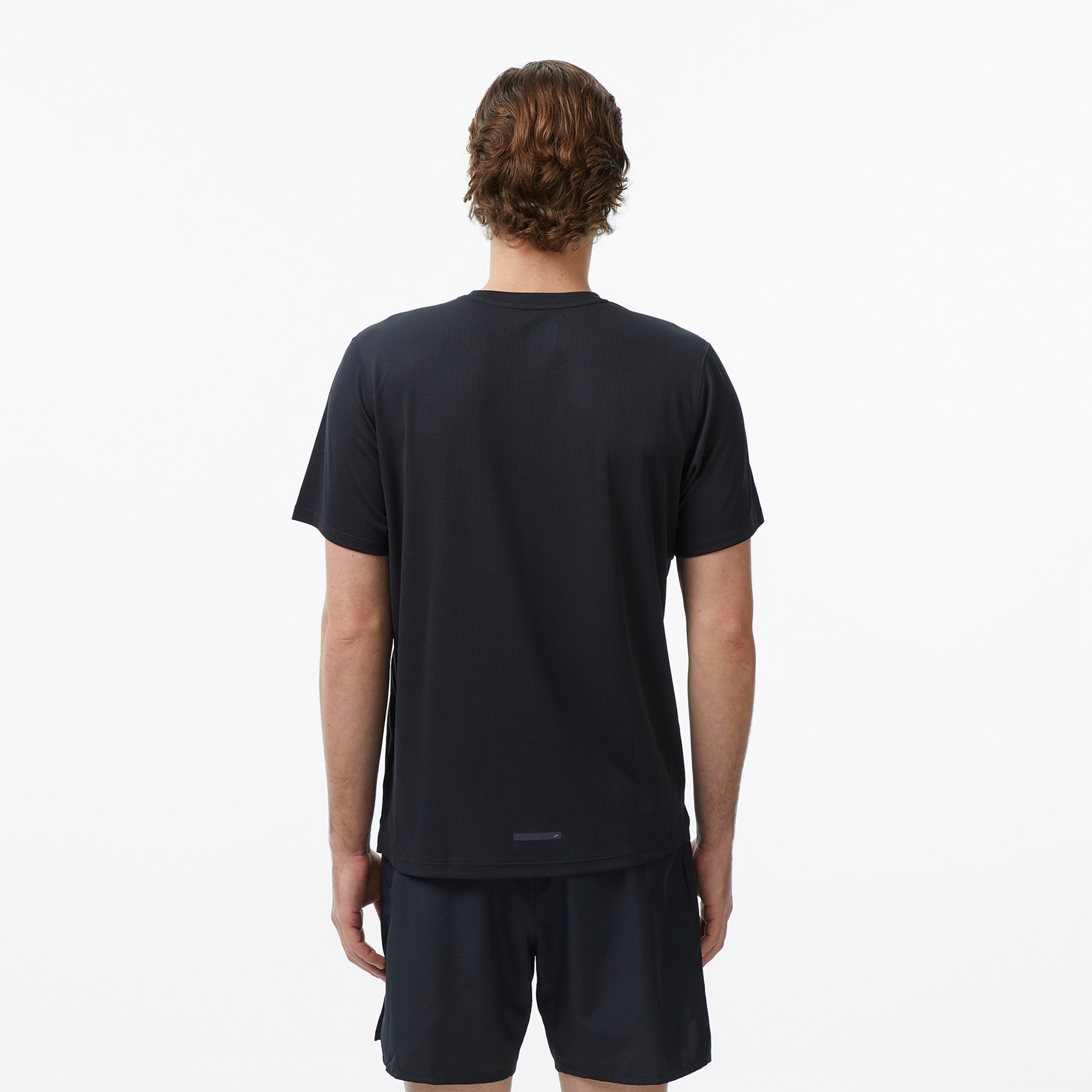 Brooks Dash  Sleeve Erkek Siyah T-Shirt