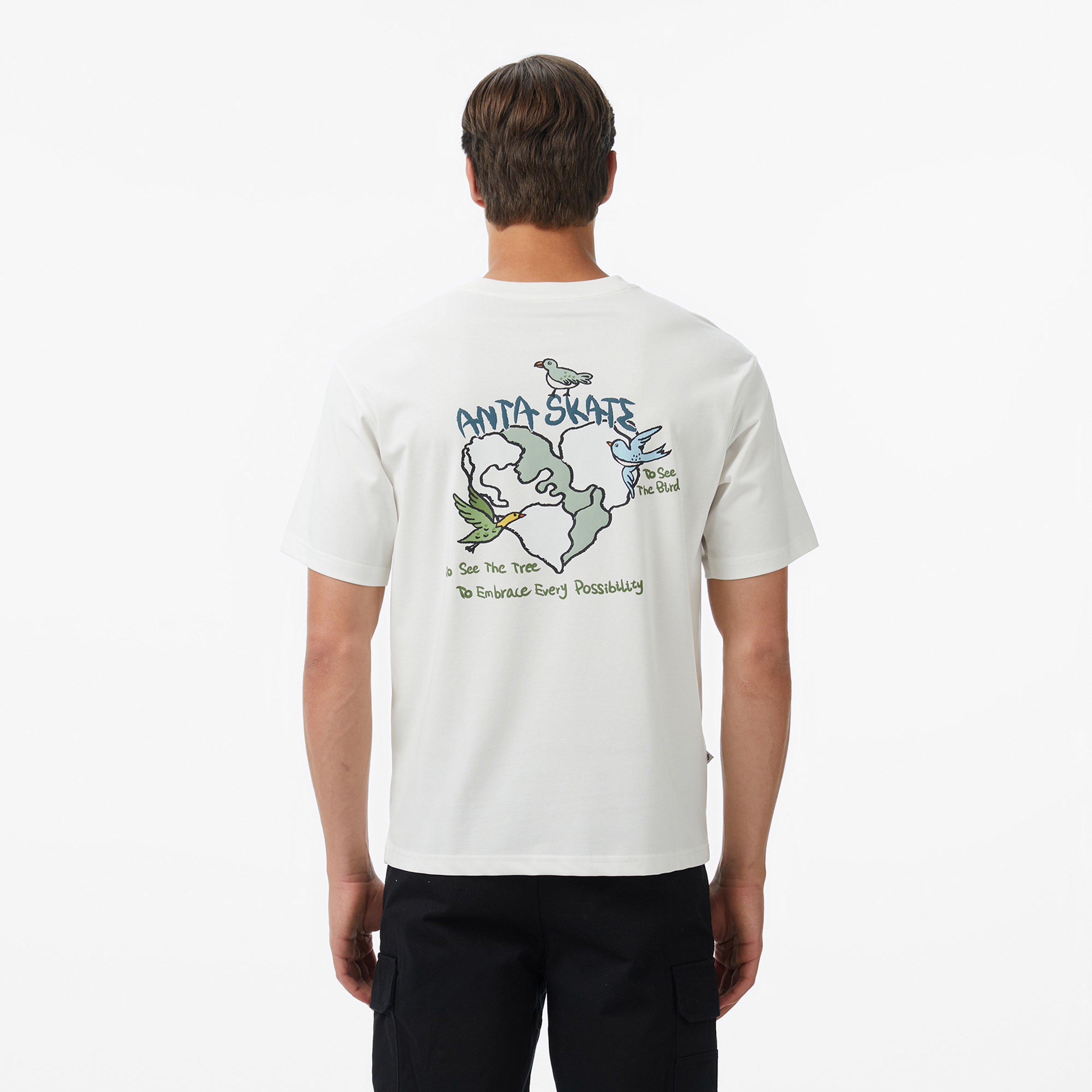Anta Skate Culture Erkek Beyaz T-Shirt
