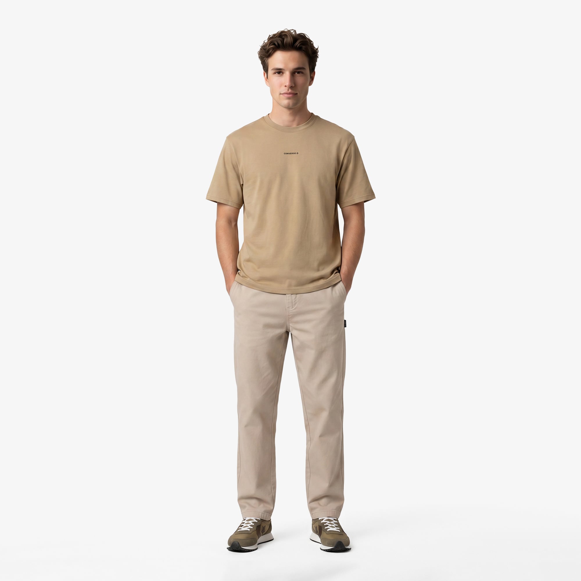 Converse Regular Fit Erkek Kahverengi T-Shirt