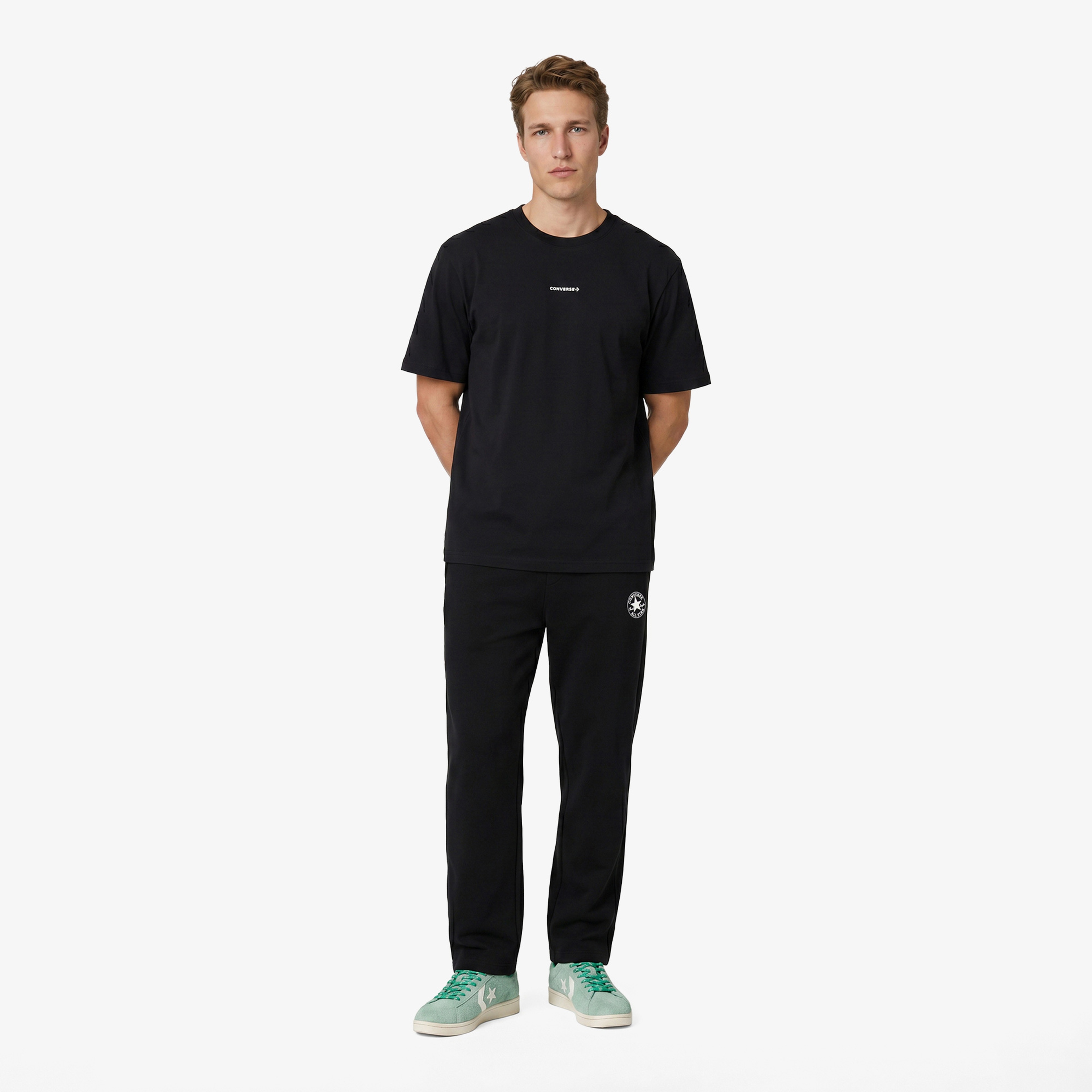 Converse Regular Fit Kadın Siyah Eşofman Altı