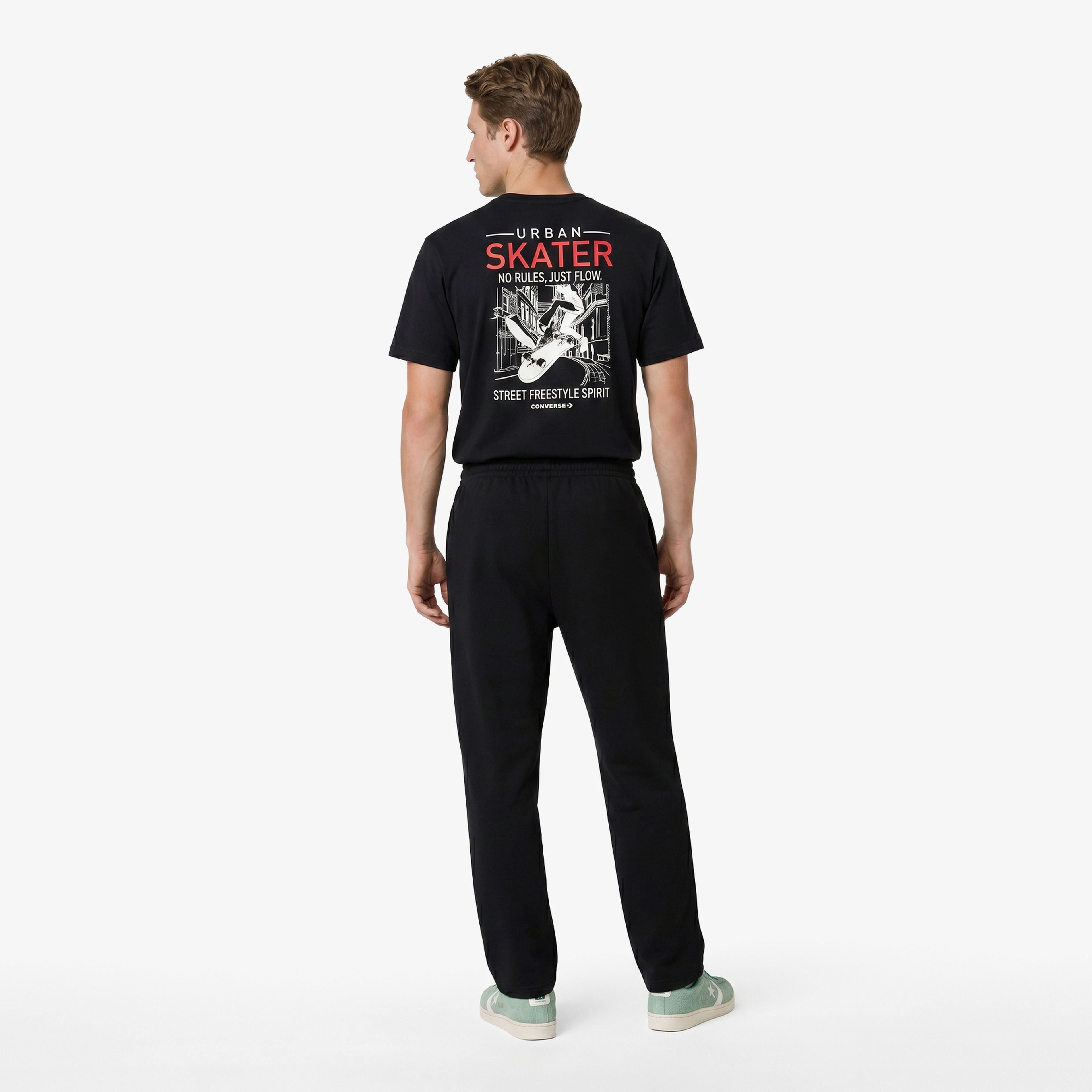 Converse Regular Fit Kadın Siyah Eşofman Altı