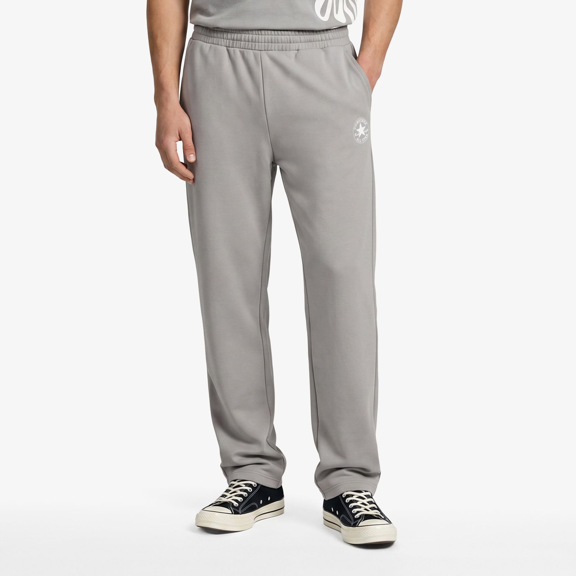 Converse Regular Fit Kadın Gri Eşofman Altı