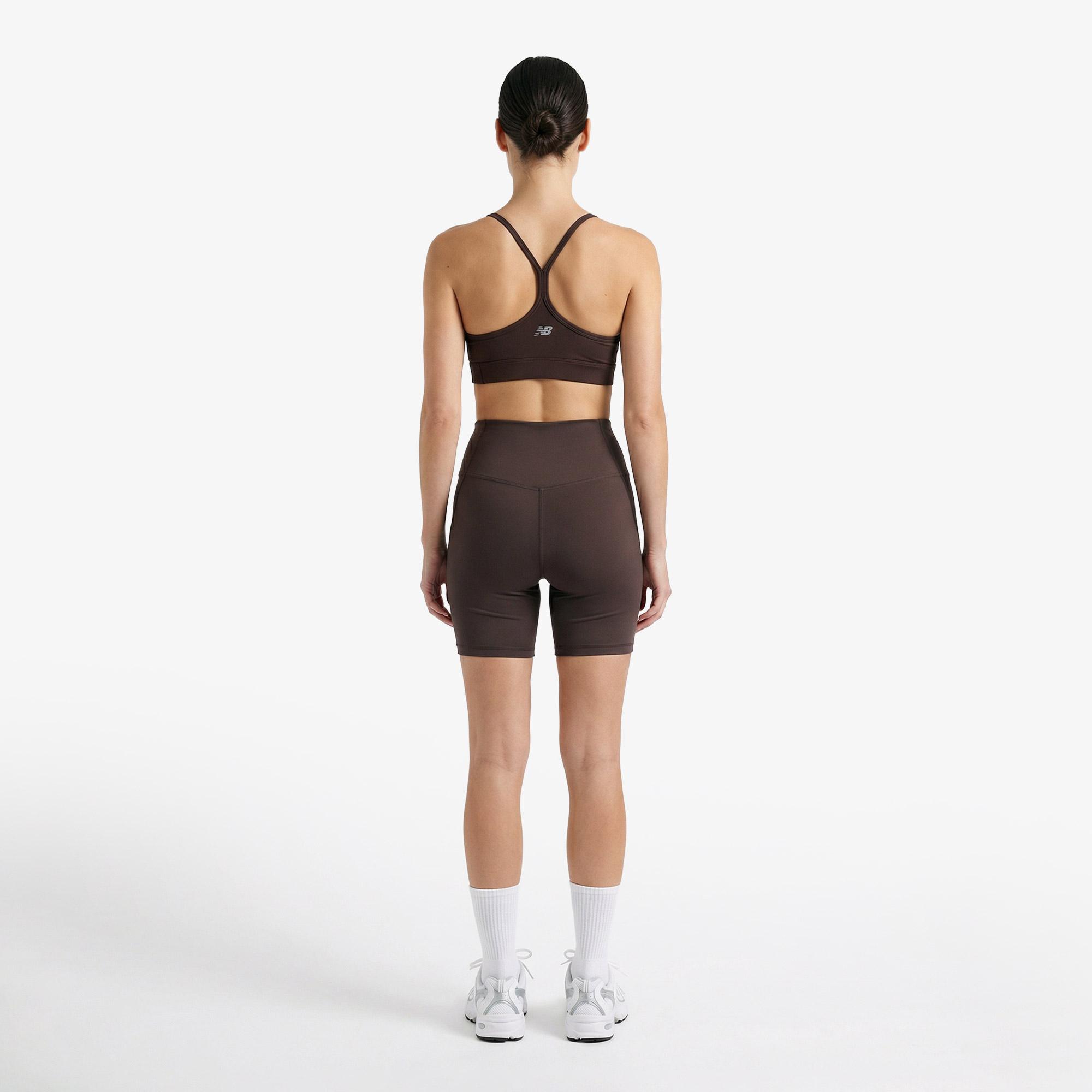 New Balance Sport Fitted Short 5 Kadın Kahverengi Şort