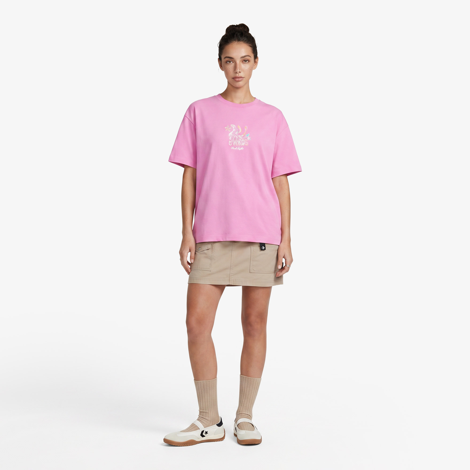 Converse Kadın Pembe T-Shirt