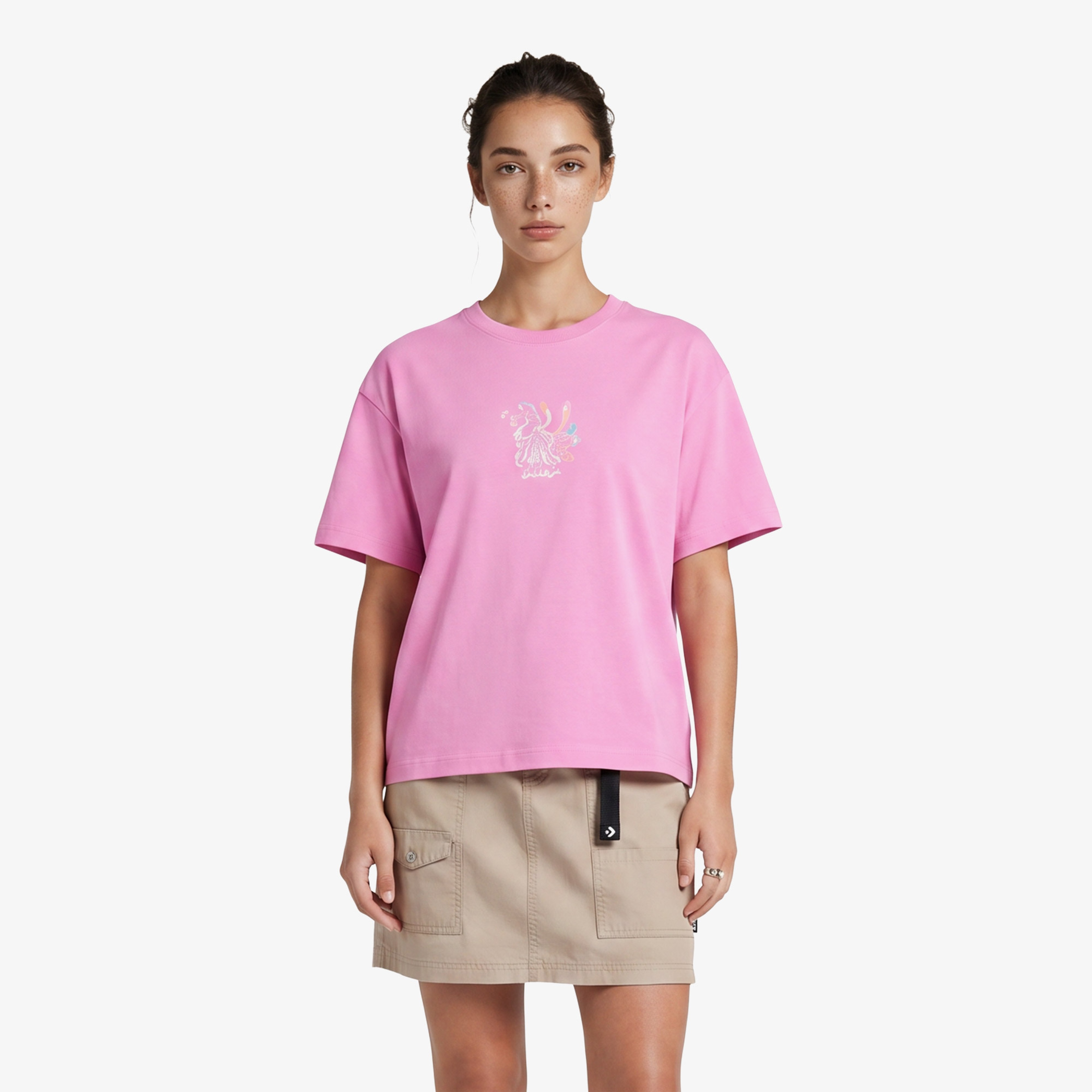 Converse Kadın Pembe T-Shirt